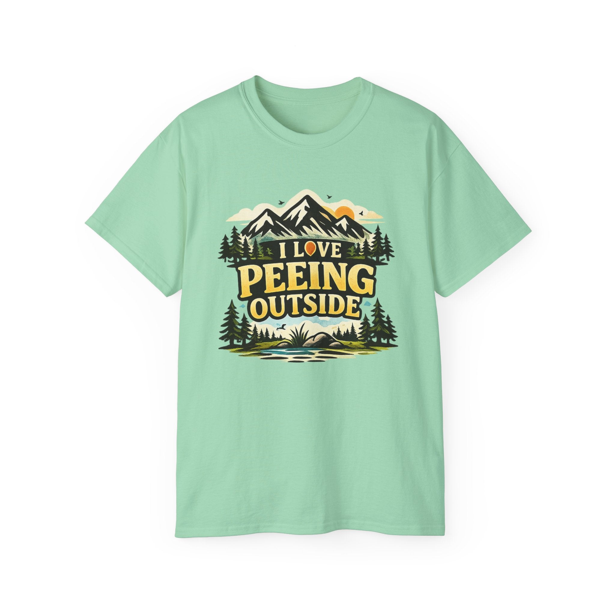 I Love Peeing Outside T-Shirt – Funny Outdoor Camping Tee