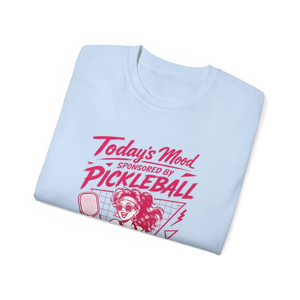 Pickleball Tee — "Today's Mood Sponsored by Pickleball" Retro Sports Shirt