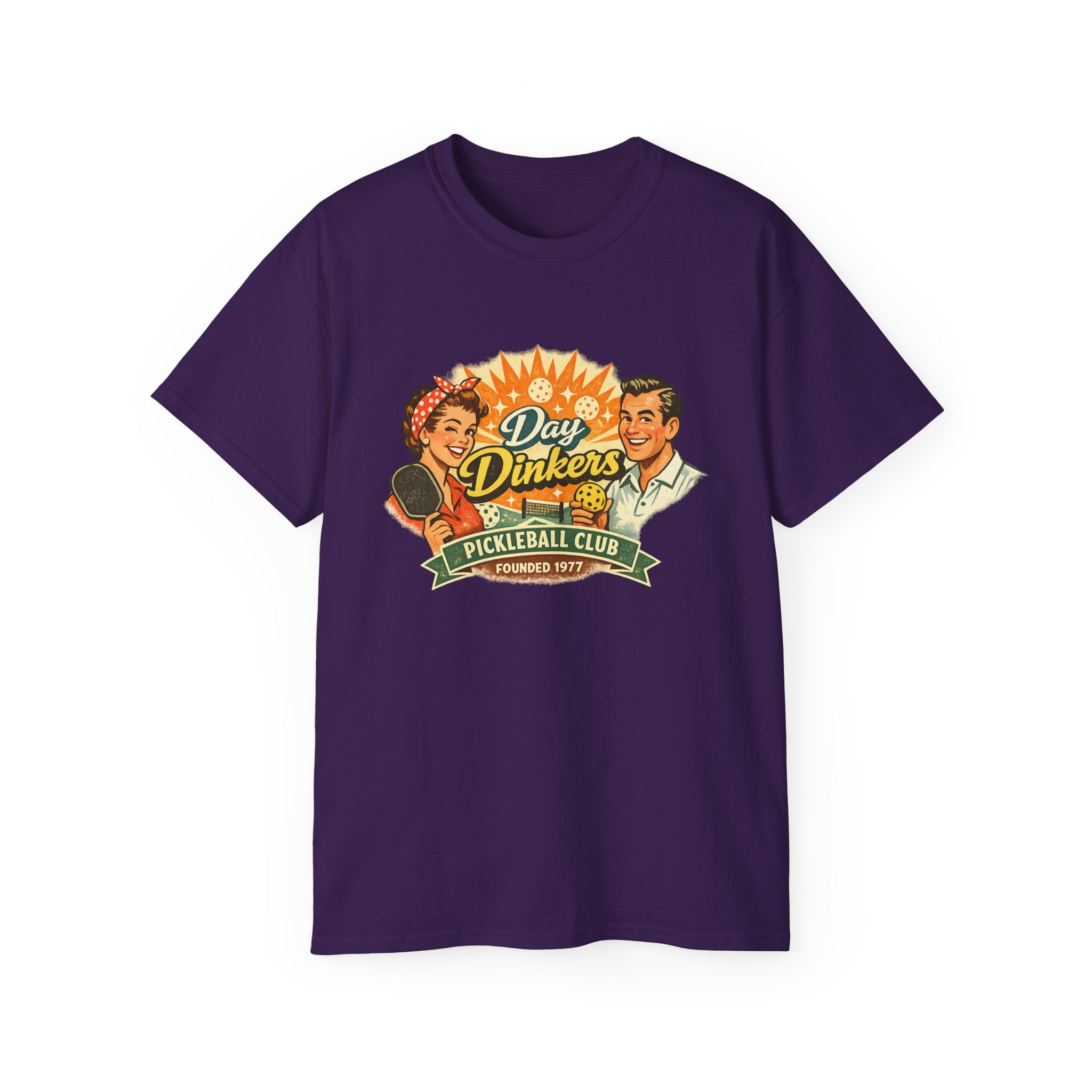 Day Drinkers Pickleball Club T-Shirt — Retro Pickleball Tee
