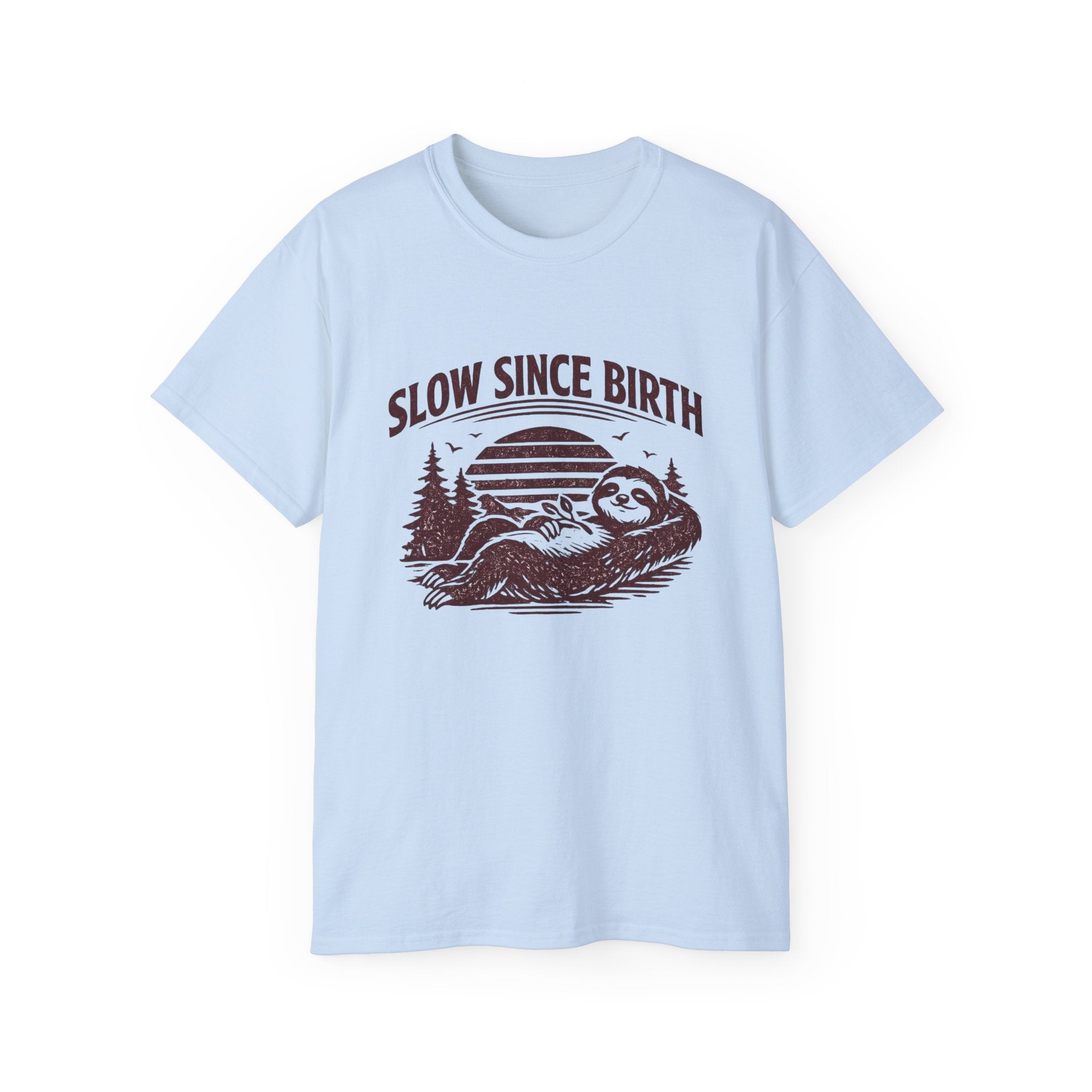 Slow Since Birth Sloth Tee — Funny Retro Nature T-Shirt