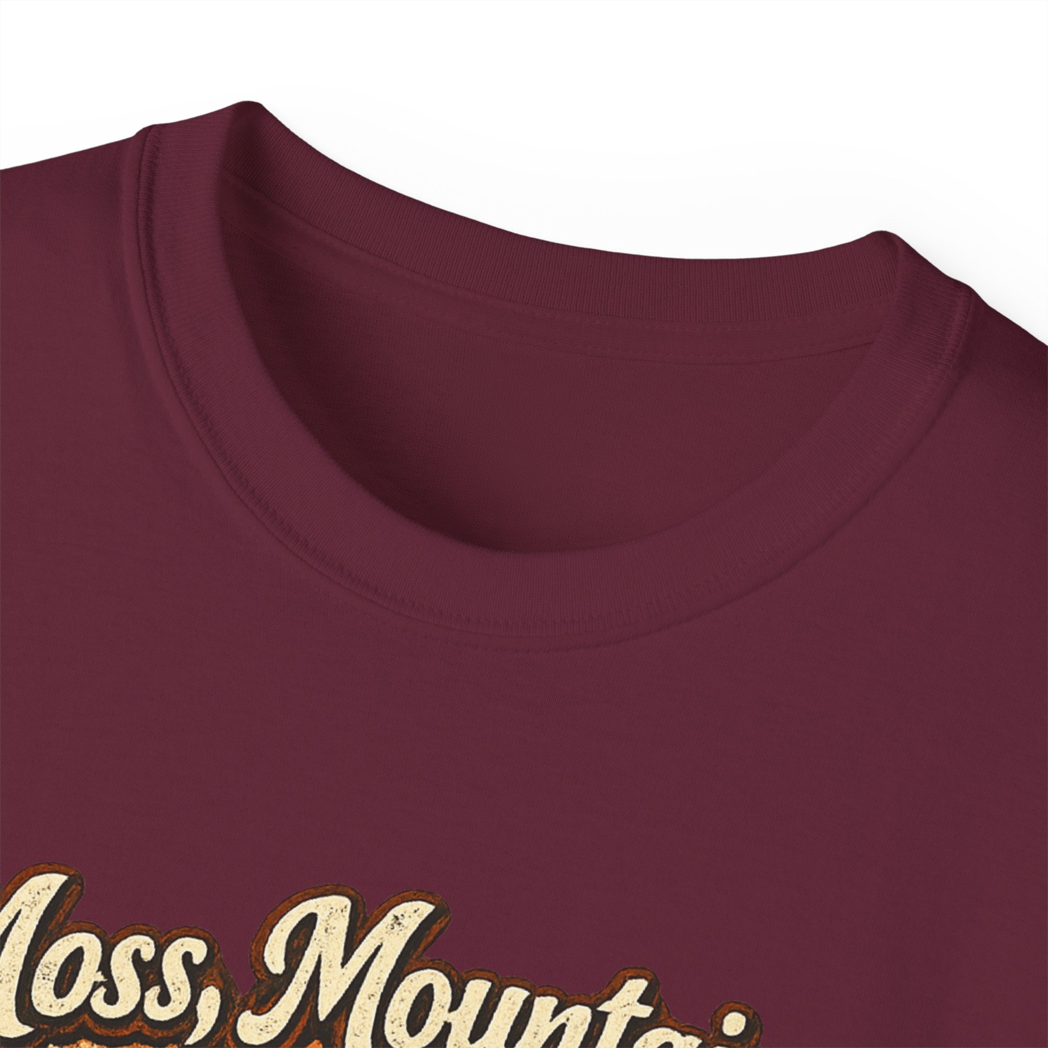 Moss, Mountains & Morning Coffee Tee — Vintage Camping Coffee T‑Shirt