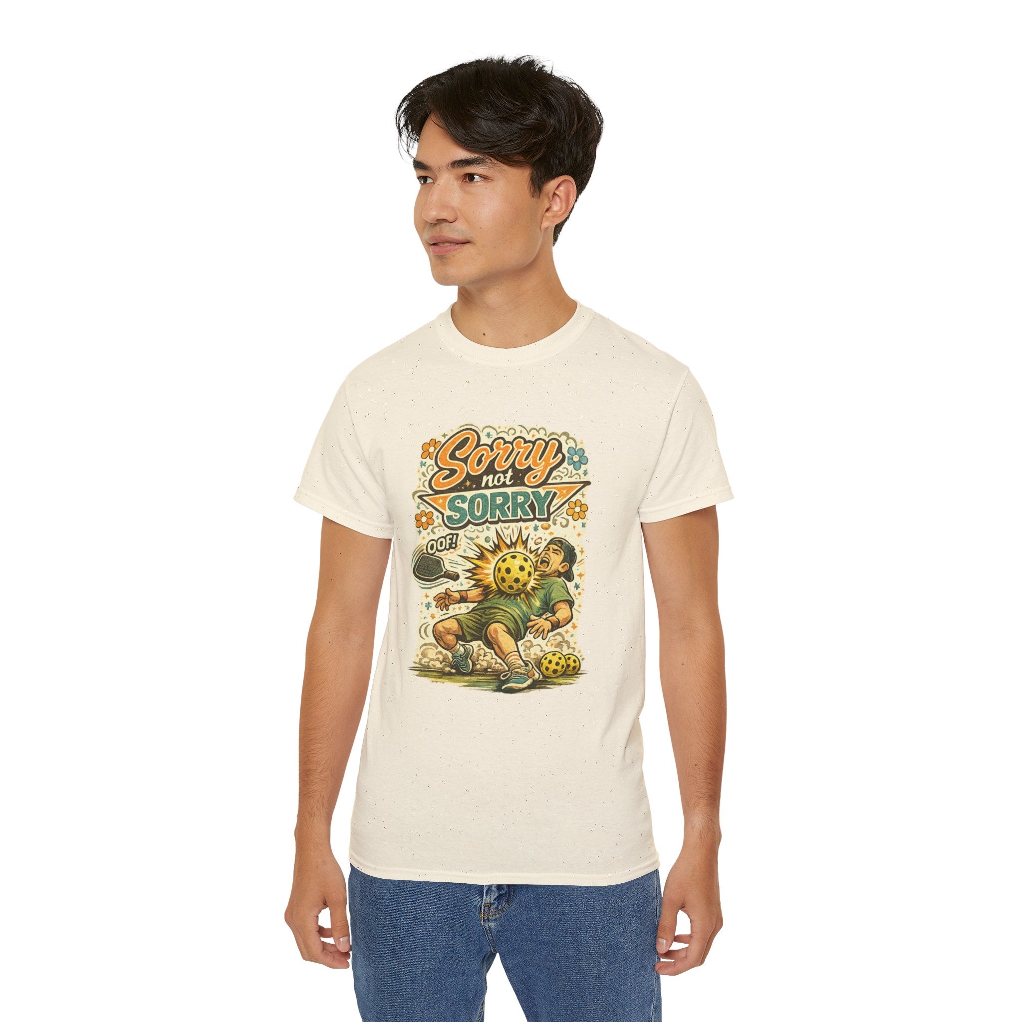 Sorry Not Sorry Pickleball Tee — Retro Vintage Pickleball Graphic Shirt