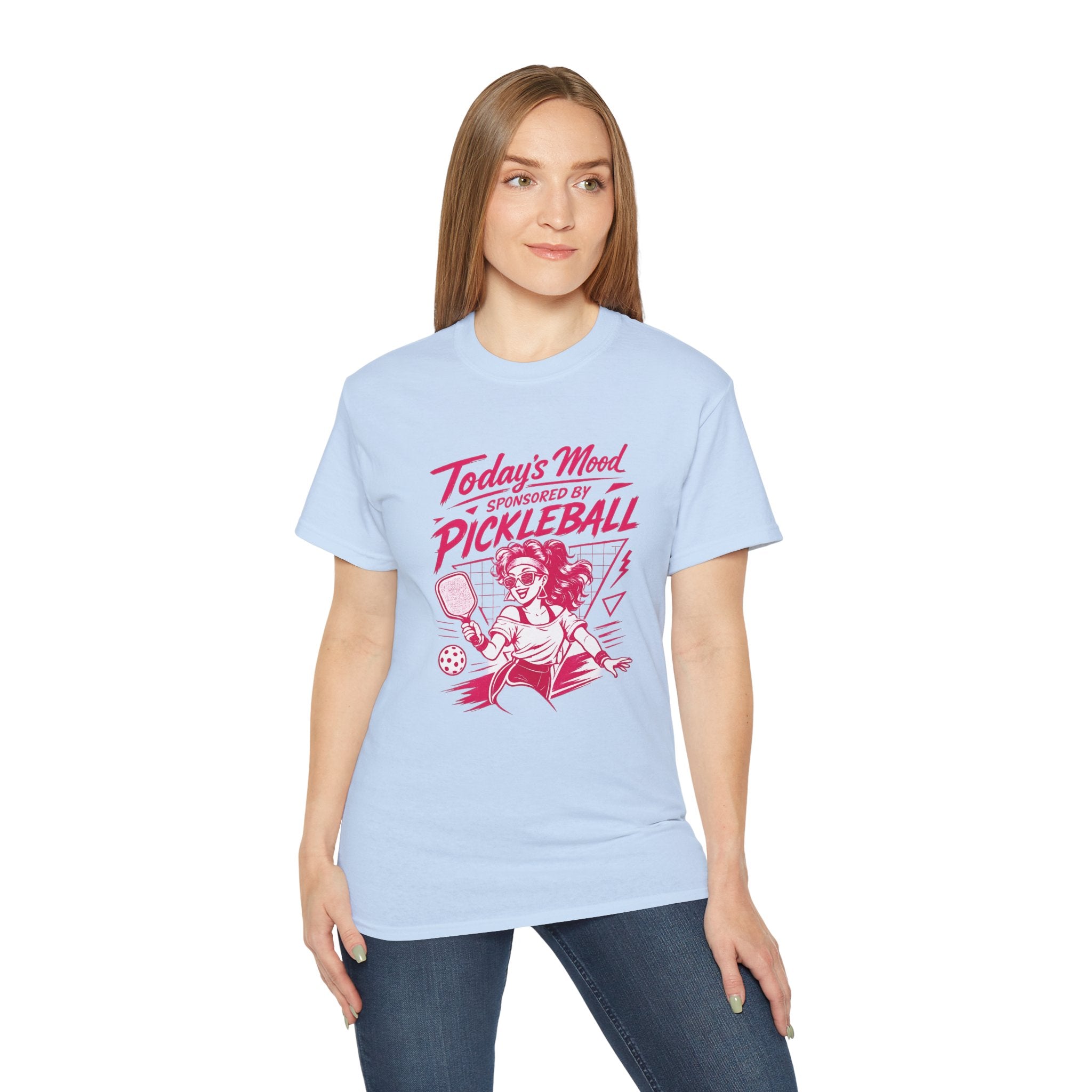 Pickleball Tee — "Today's Mood Sponsored by Pickleball" Retro Sports Shirt