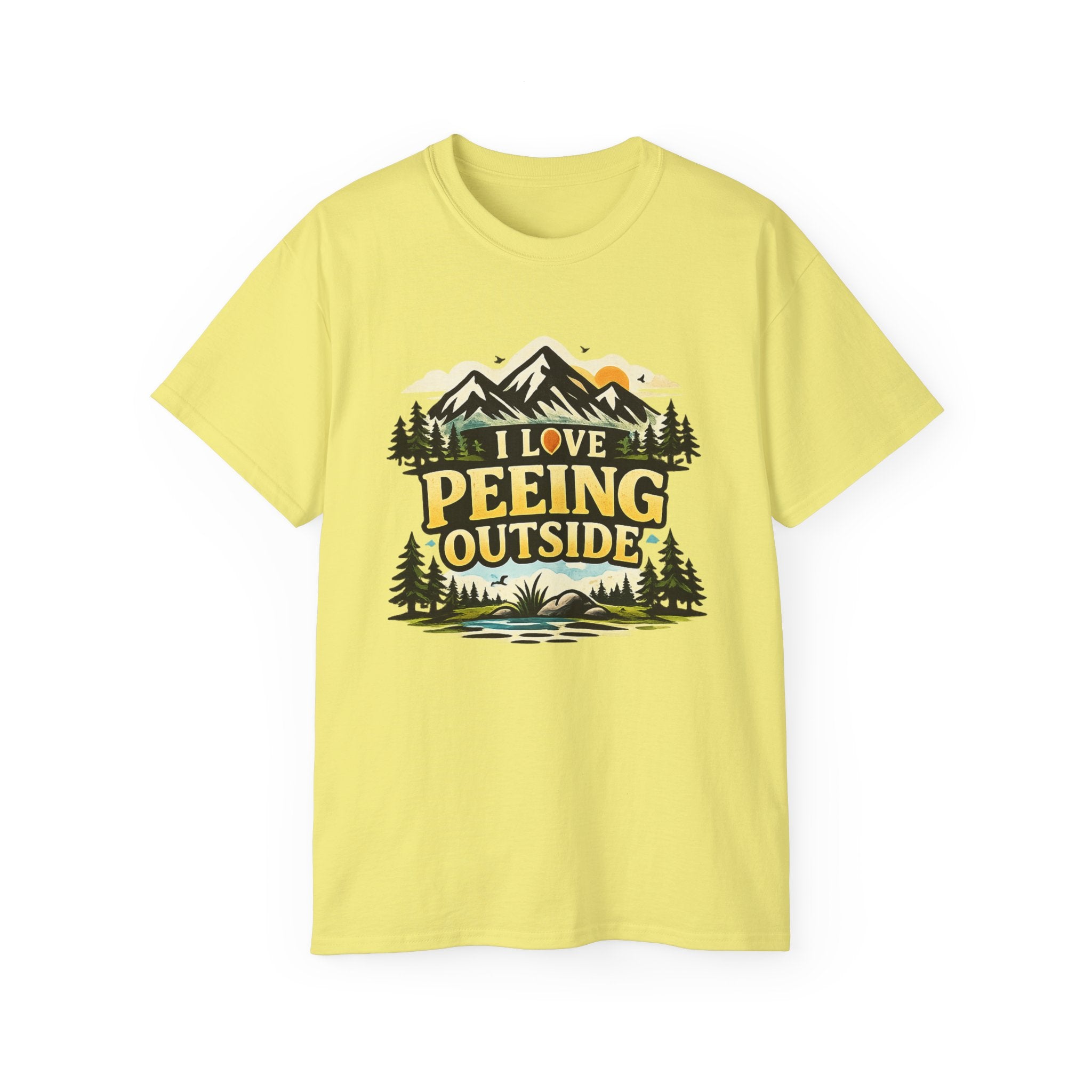 I Love Peeing Outside T-Shirt – Funny Outdoor Camping Tee