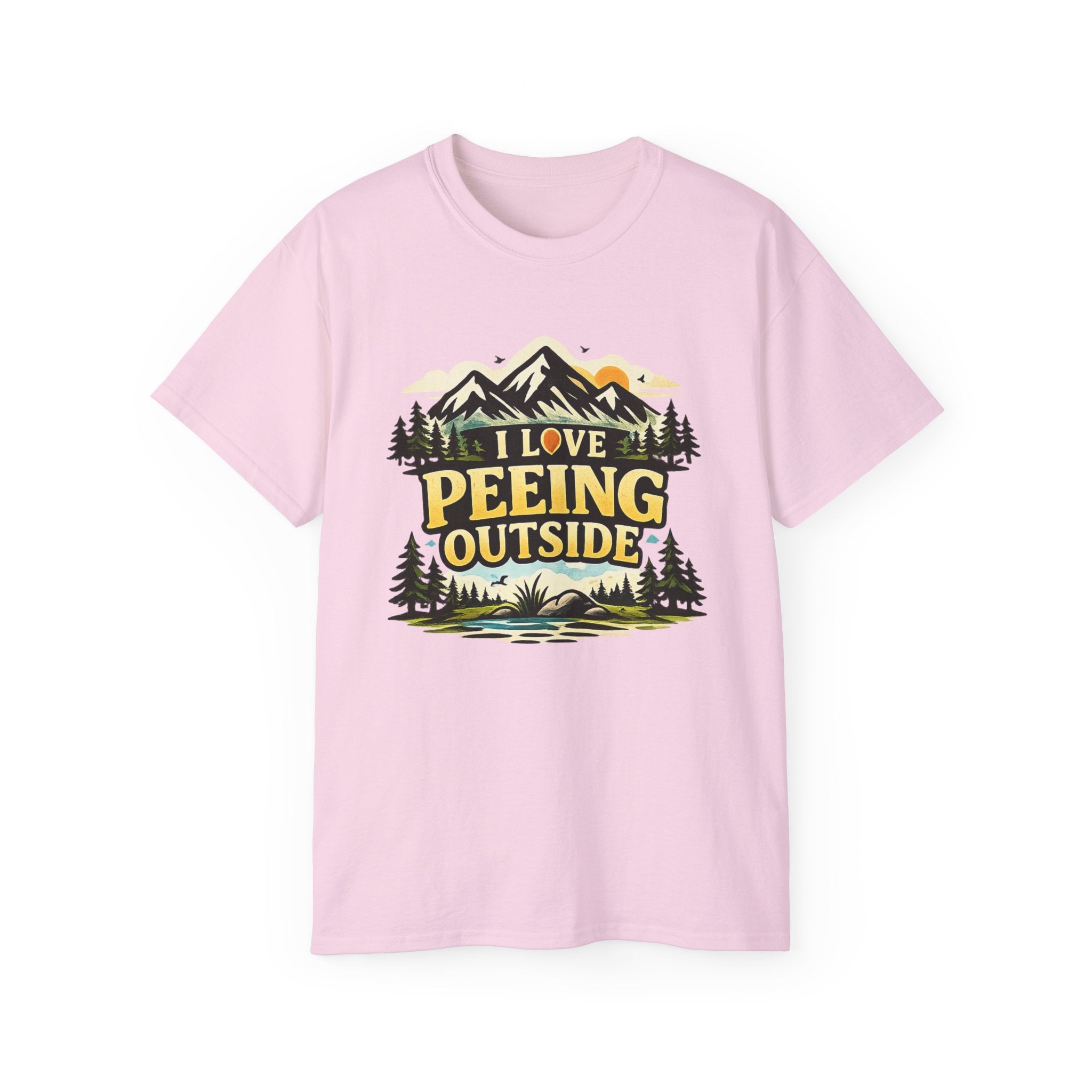 I Love Peeing Outside T-Shirt – Funny Outdoor Camping Tee