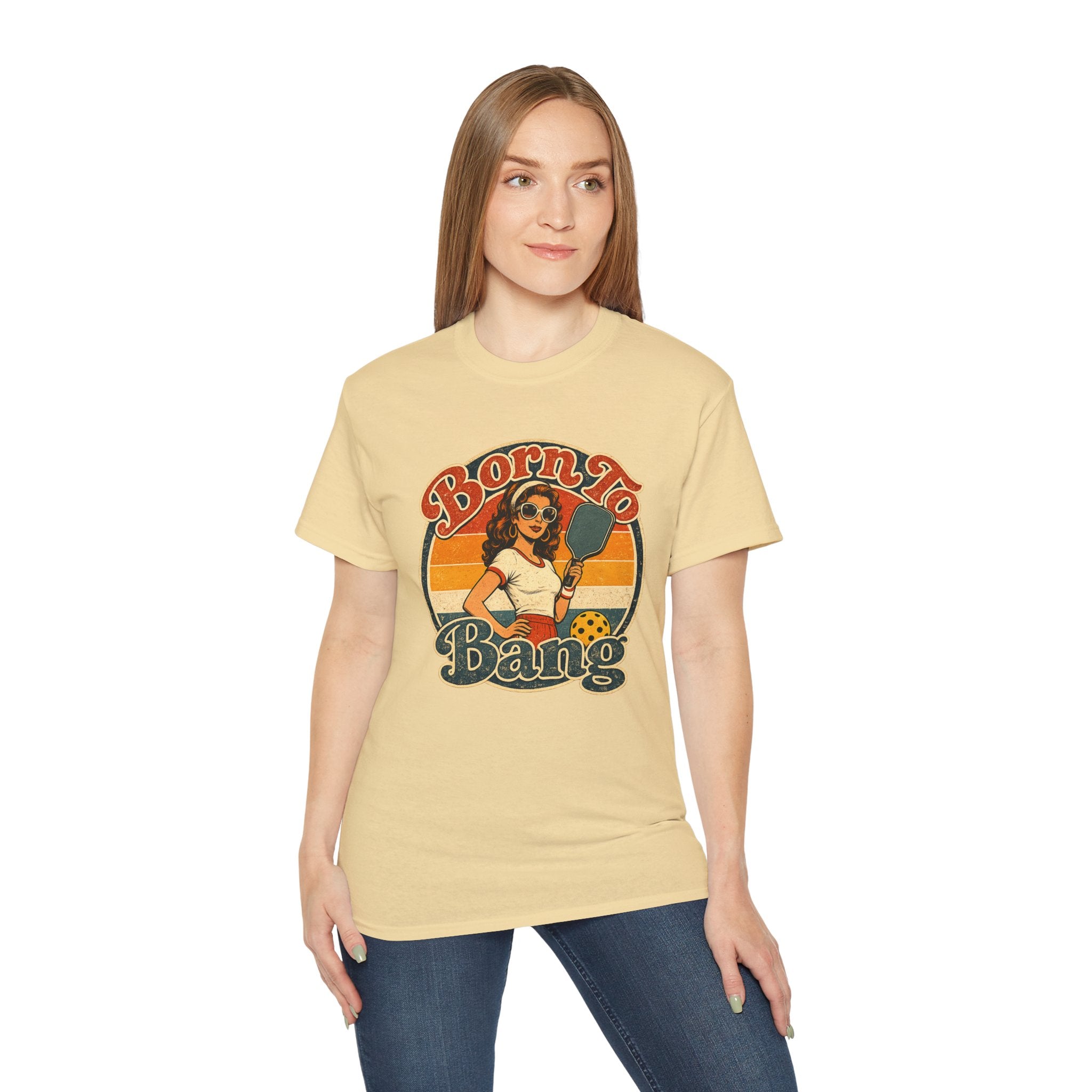 Born To Bang Pickleball Retro 70’s Tee