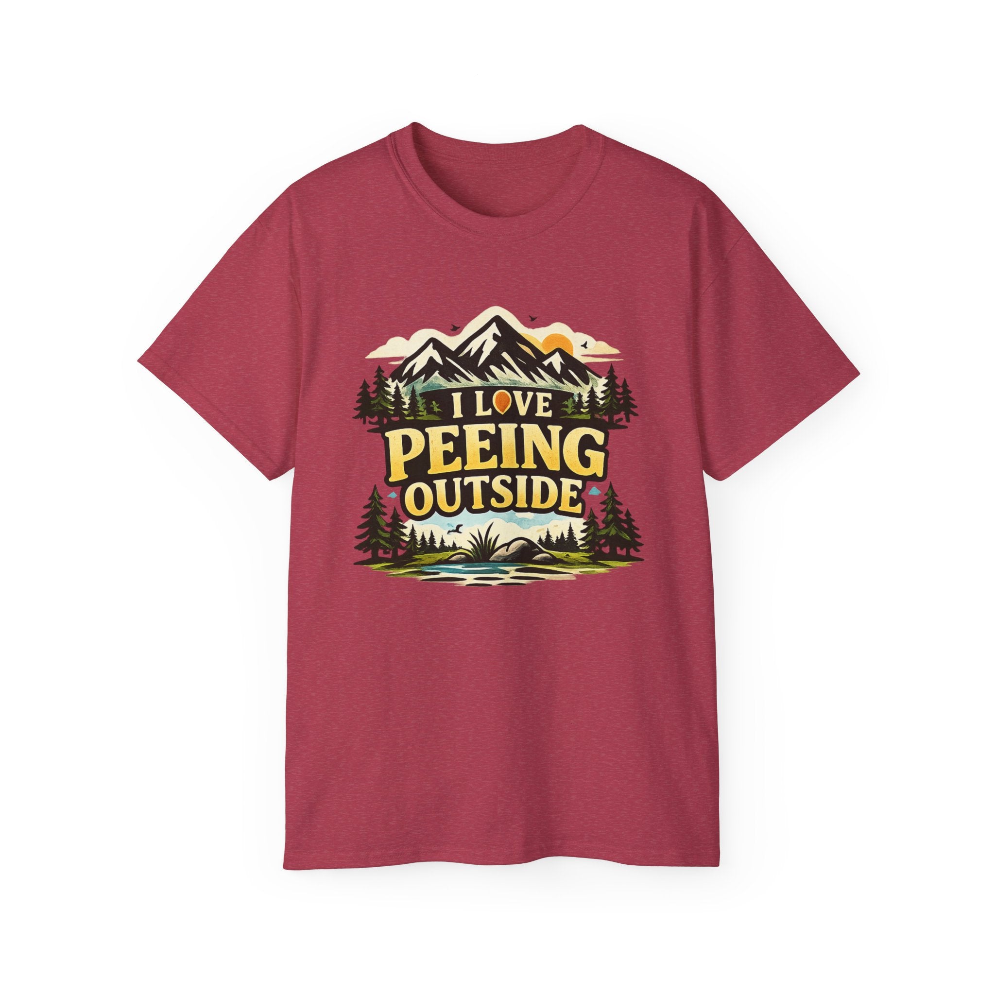 I Love Peeing Outside T-Shirt – Funny Outdoor Camping Tee
