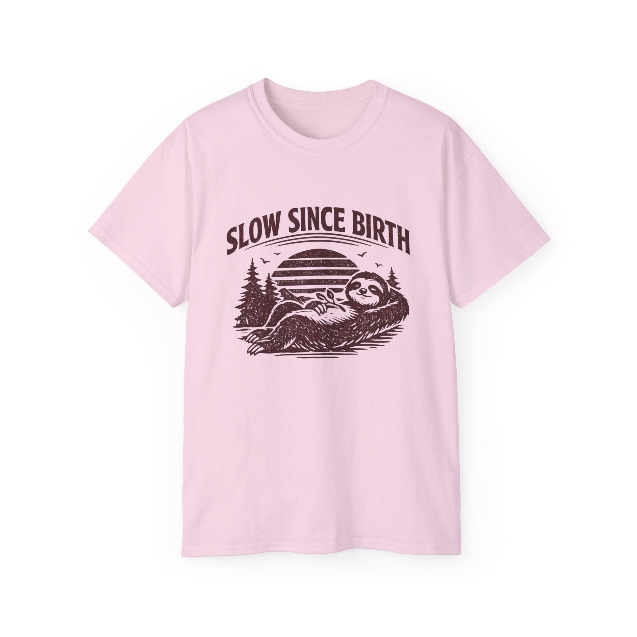 Slow Since Birth Sloth Tee — Funny Retro Nature T-Shirt