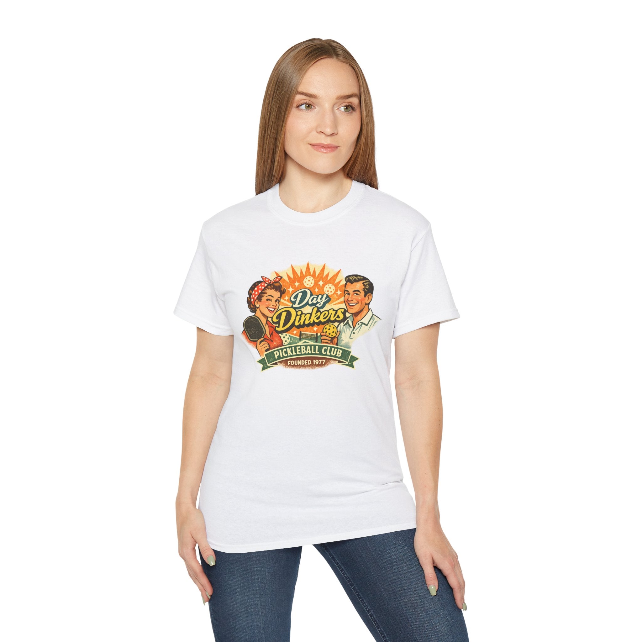 Day Drinkers Pickleball Club T-Shirt — Retro Pickleball Tee