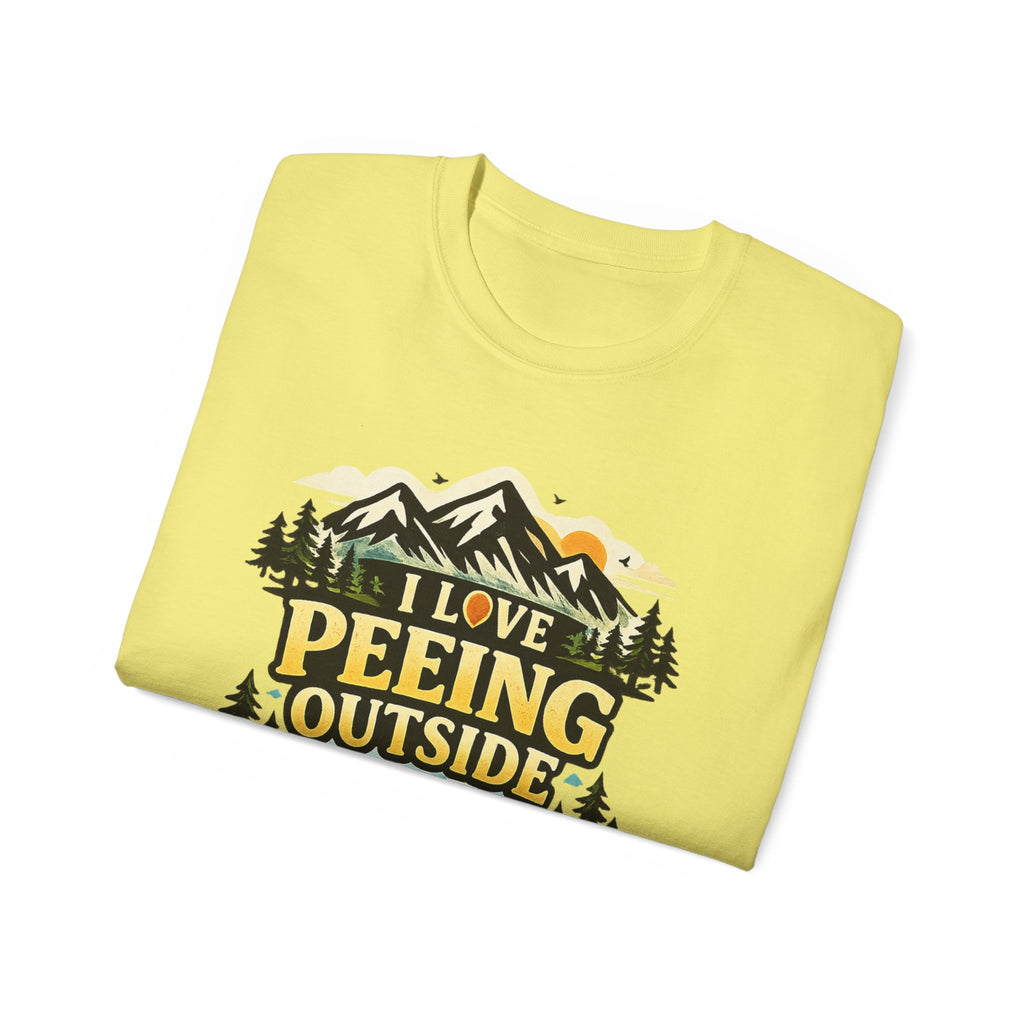 I Love Peeing Outside T-Shirt – Funny Outdoor Camping Tee