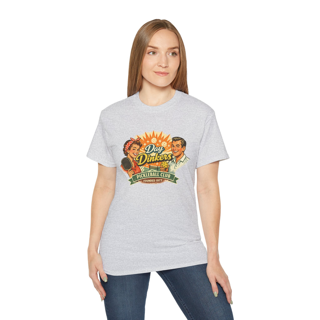 Day Drinkers Pickleball Club T-Shirt — Retro Pickleball Tee