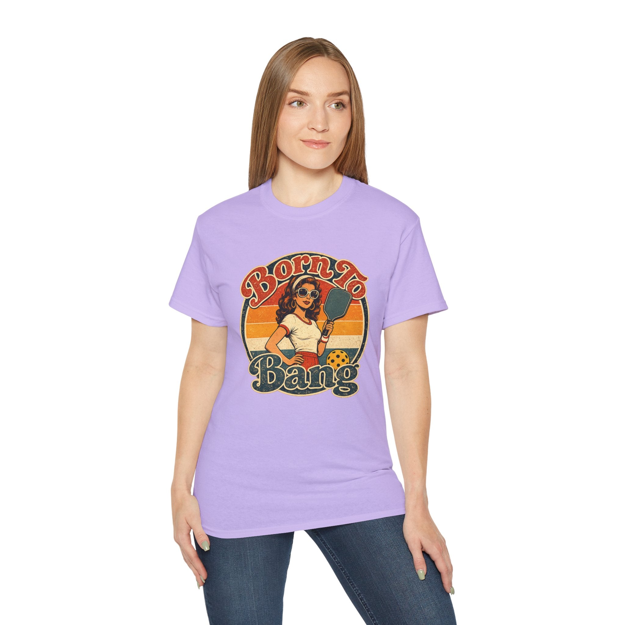 Born To Bang Pickleball Retro 70’s Tee