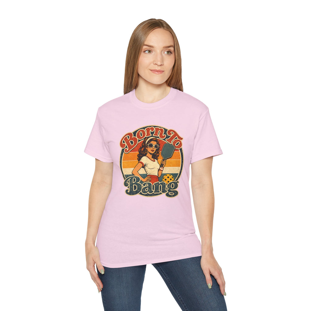 Born To Bang Pickleball Retro 70’s Tee