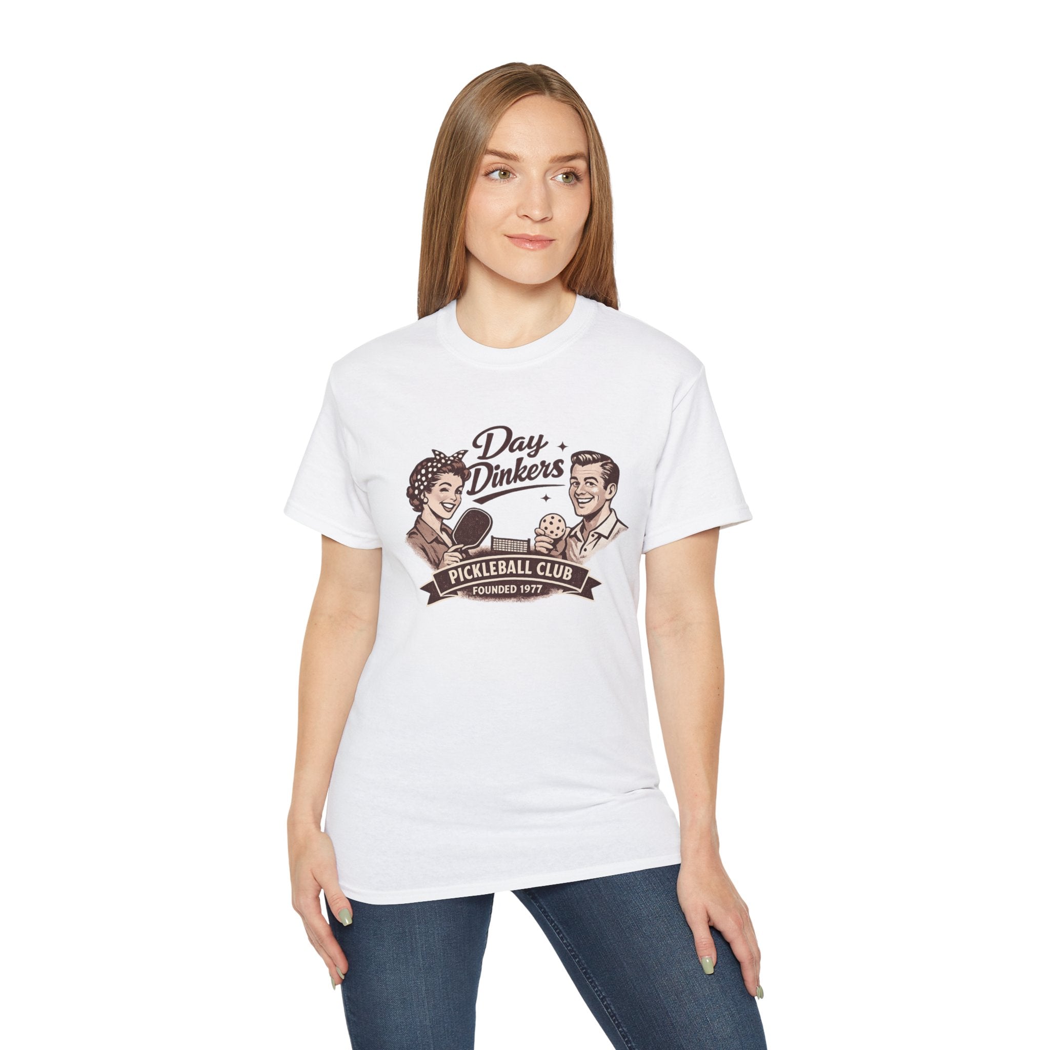 Day Drinkers Pickleball Club Tee – Vintage Pickleball Shirt