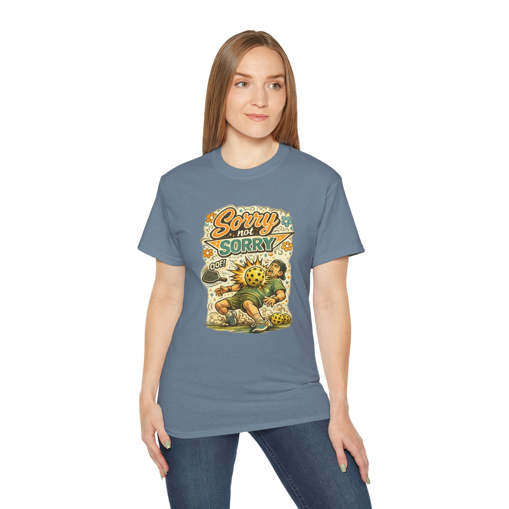 Sorry Not Sorry Pickleball Tee — Retro Vintage Pickleball Graphic Shirt