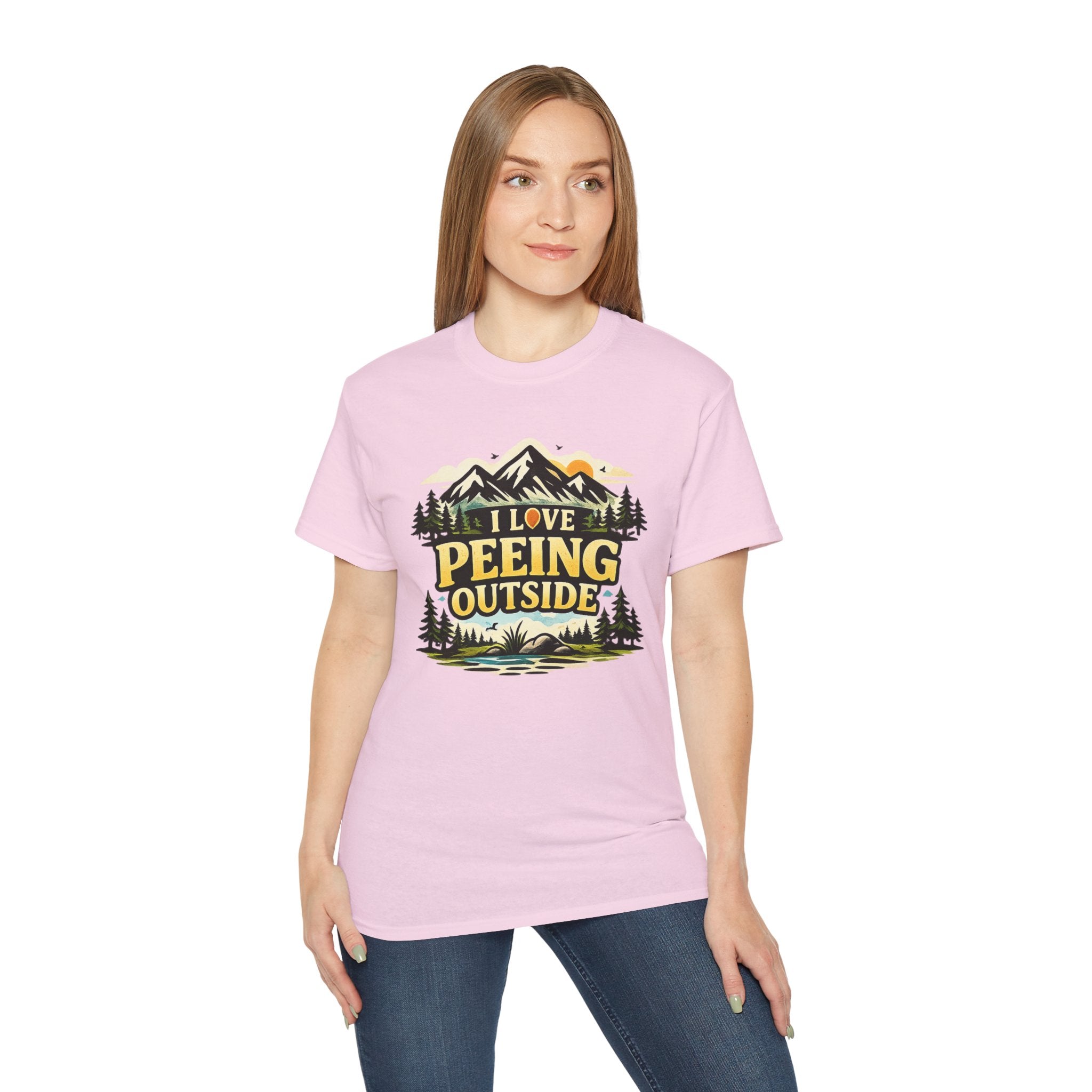 I Love Peeing Outside T-Shirt – Funny Outdoor Camping Tee