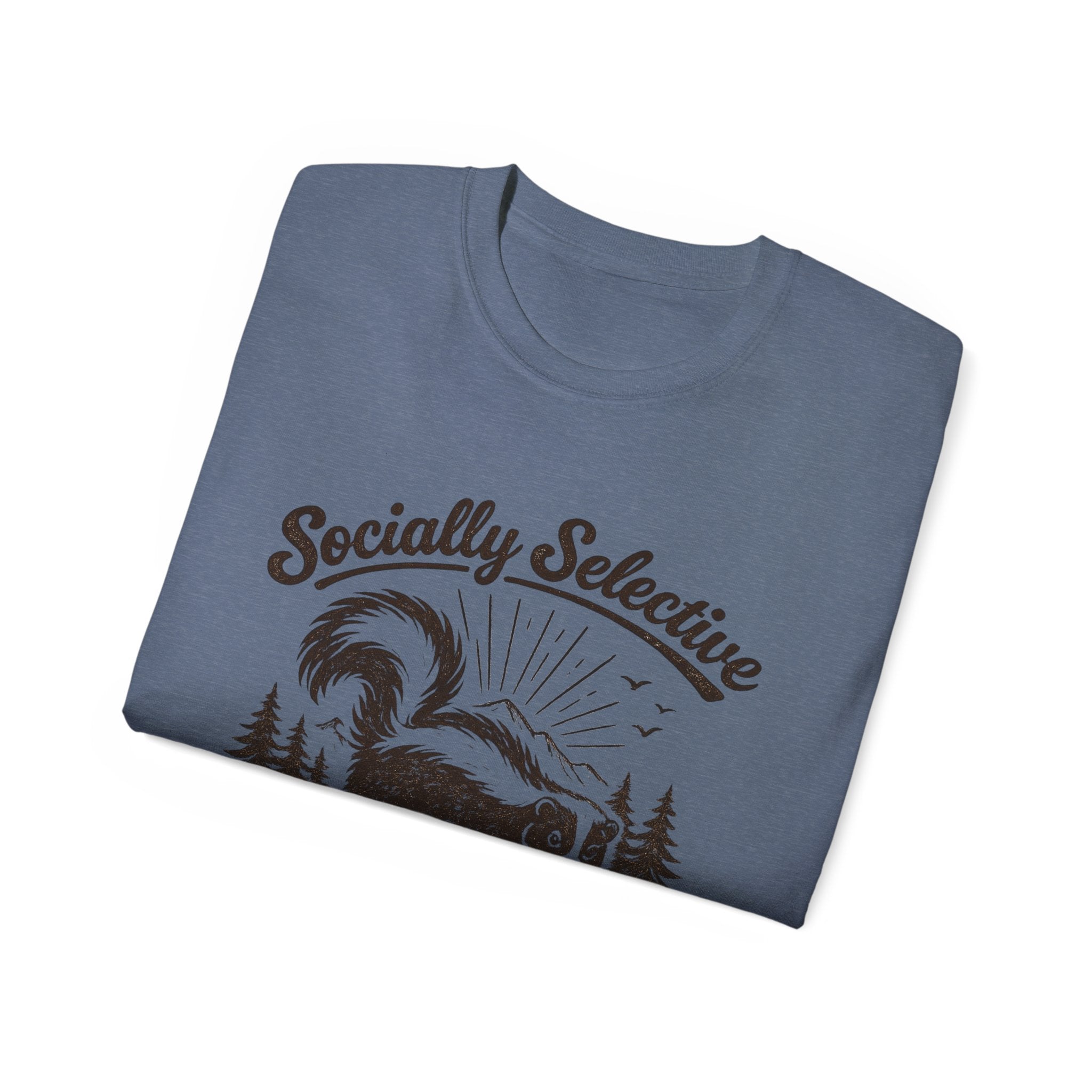 Socially Selective Since Birth T-Shirt — Skunk Graphic Tee
