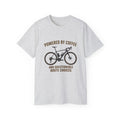 Unisex Coffee-Powered gravel Bike T-Shirt — "Powered by Coffee and Questionable Route Choices"