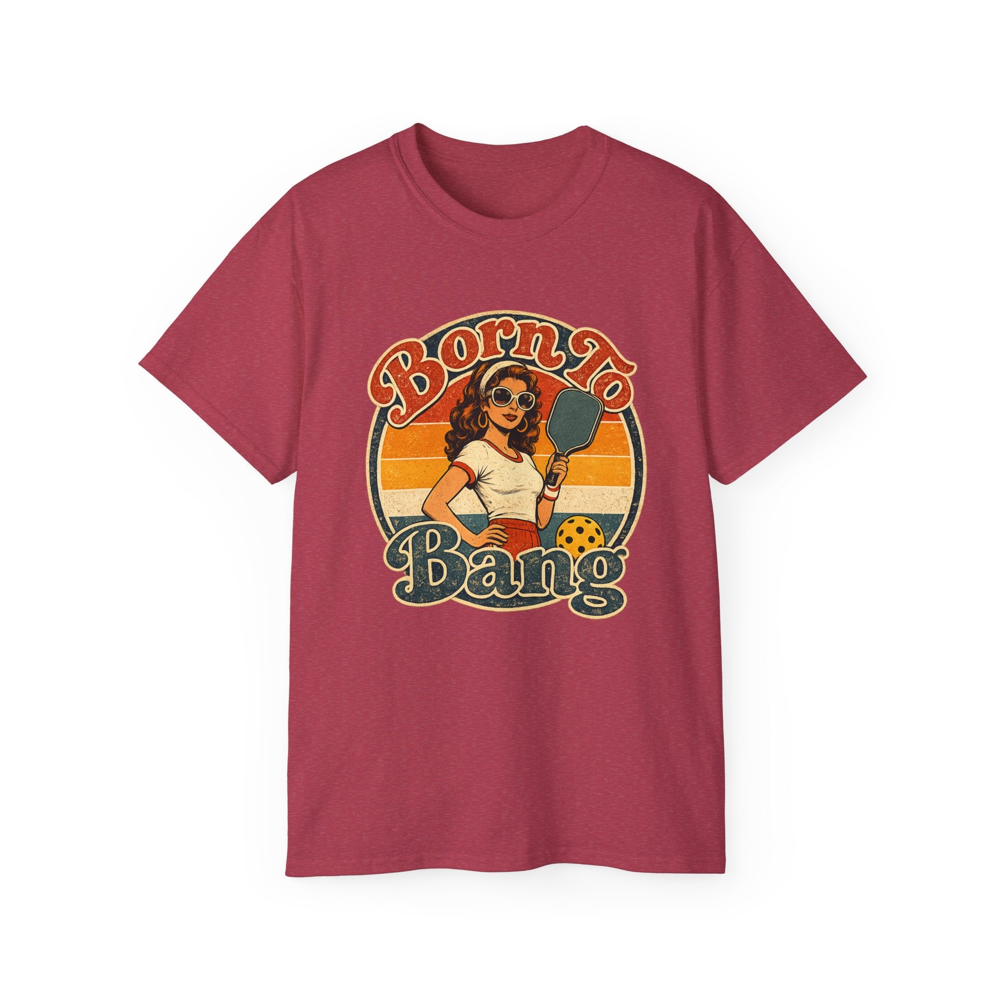 Born To Bang Pickleball Retro 70’s Tee