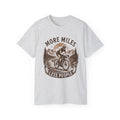 Gravel Cycling T‑Shirt — "More Miles, Less People" Gravel Bike Tee
