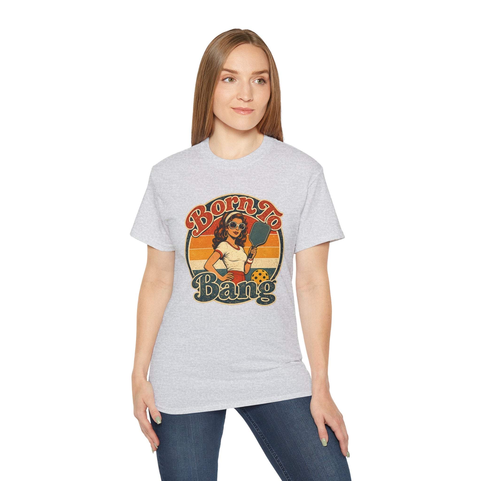 Born To Bang Pickleball Retro 70’s Tee