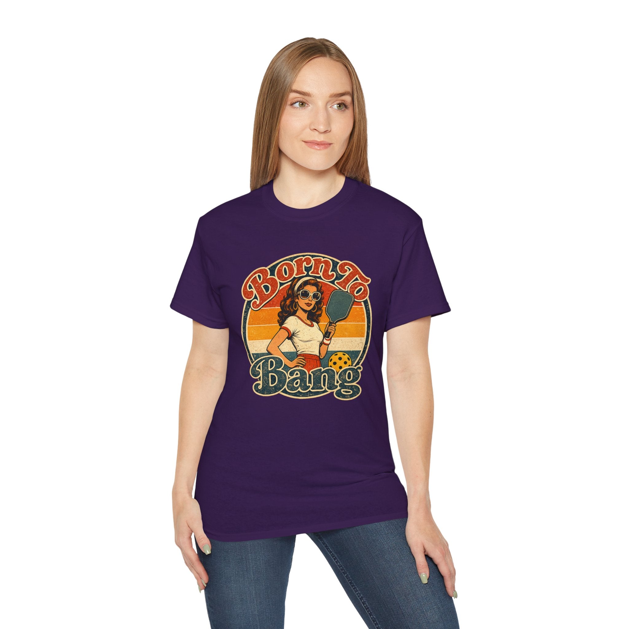 Born To Bang Pickleball Retro 70’s Tee