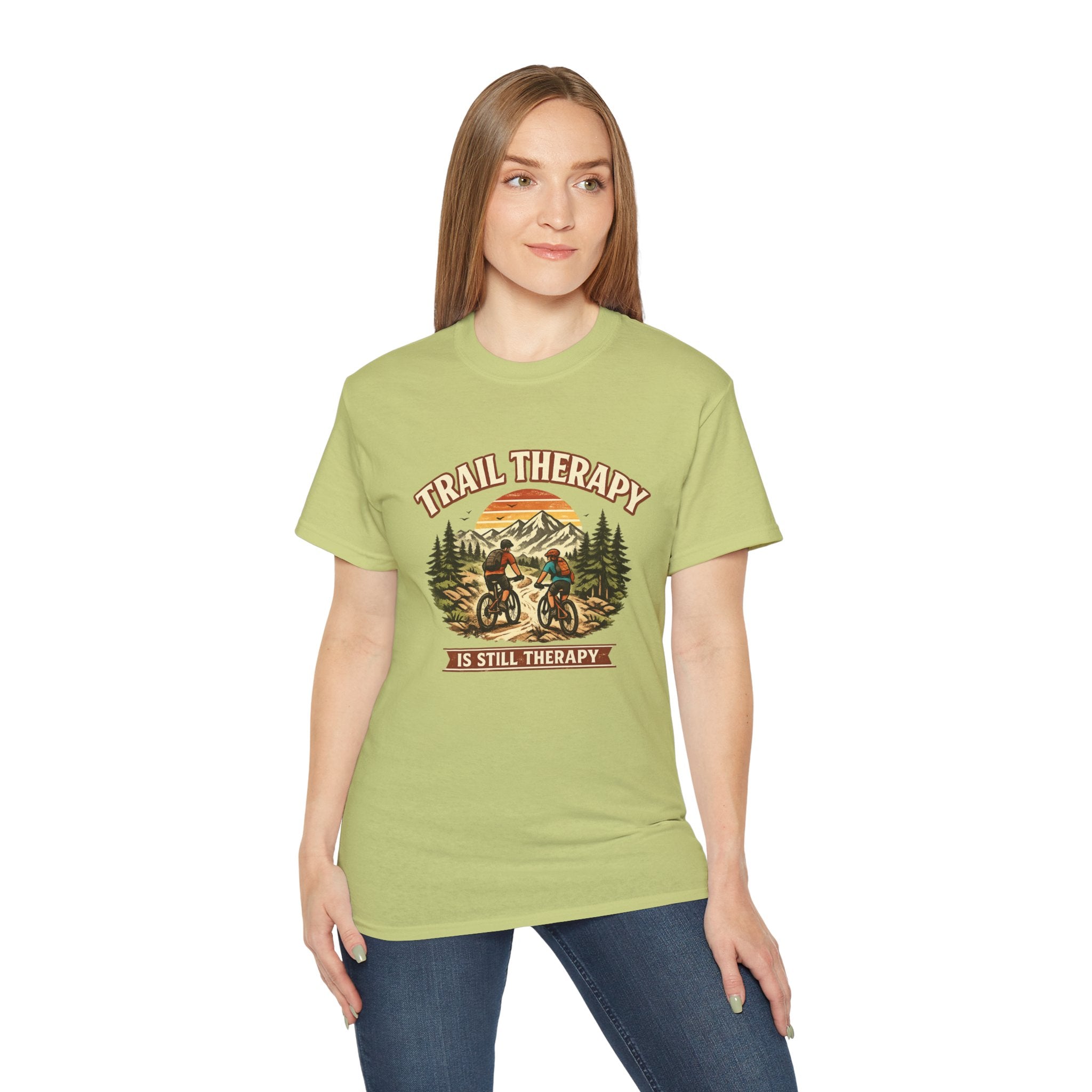 Trail Therapy T-Shirt — "Trail Therapy is Still Therapy" Mountain Biking Tee