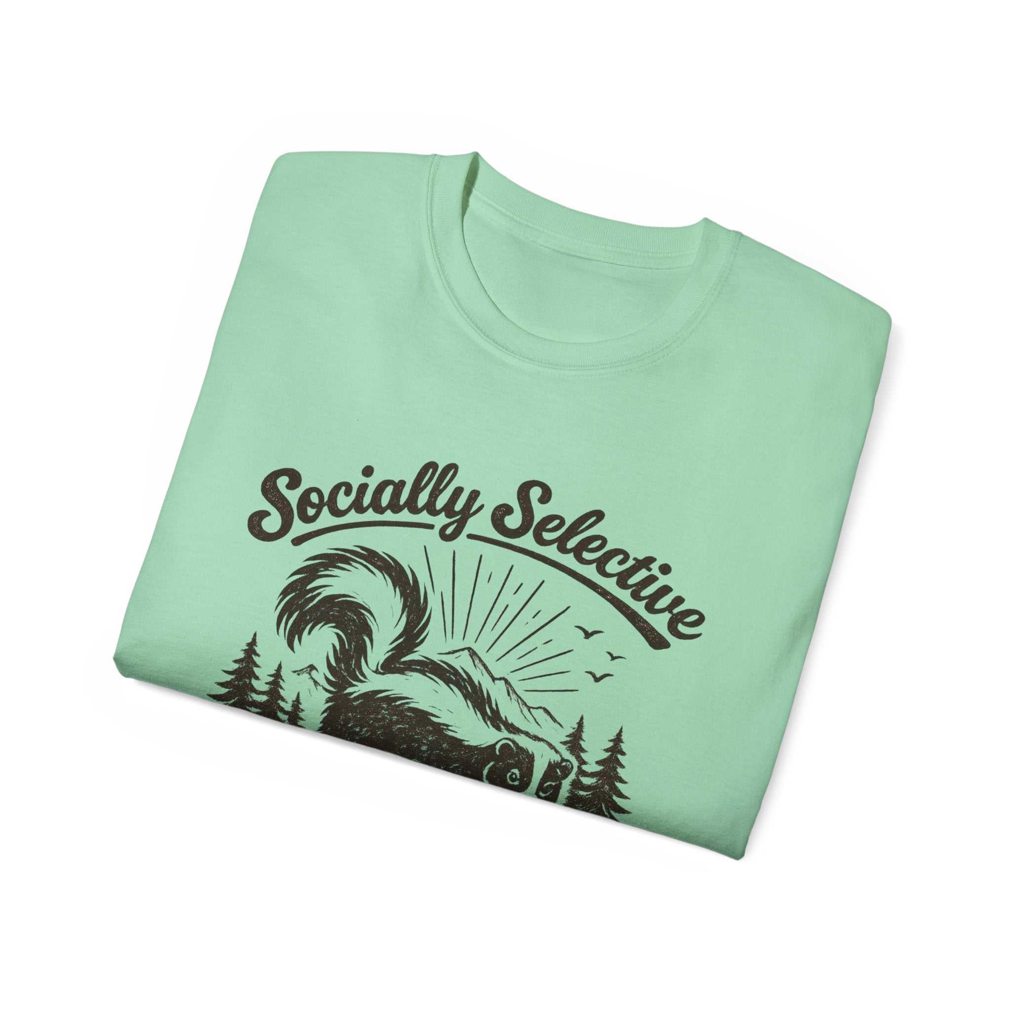 Socially Selective Since Birth T-Shirt — Skunk Graphic Tee