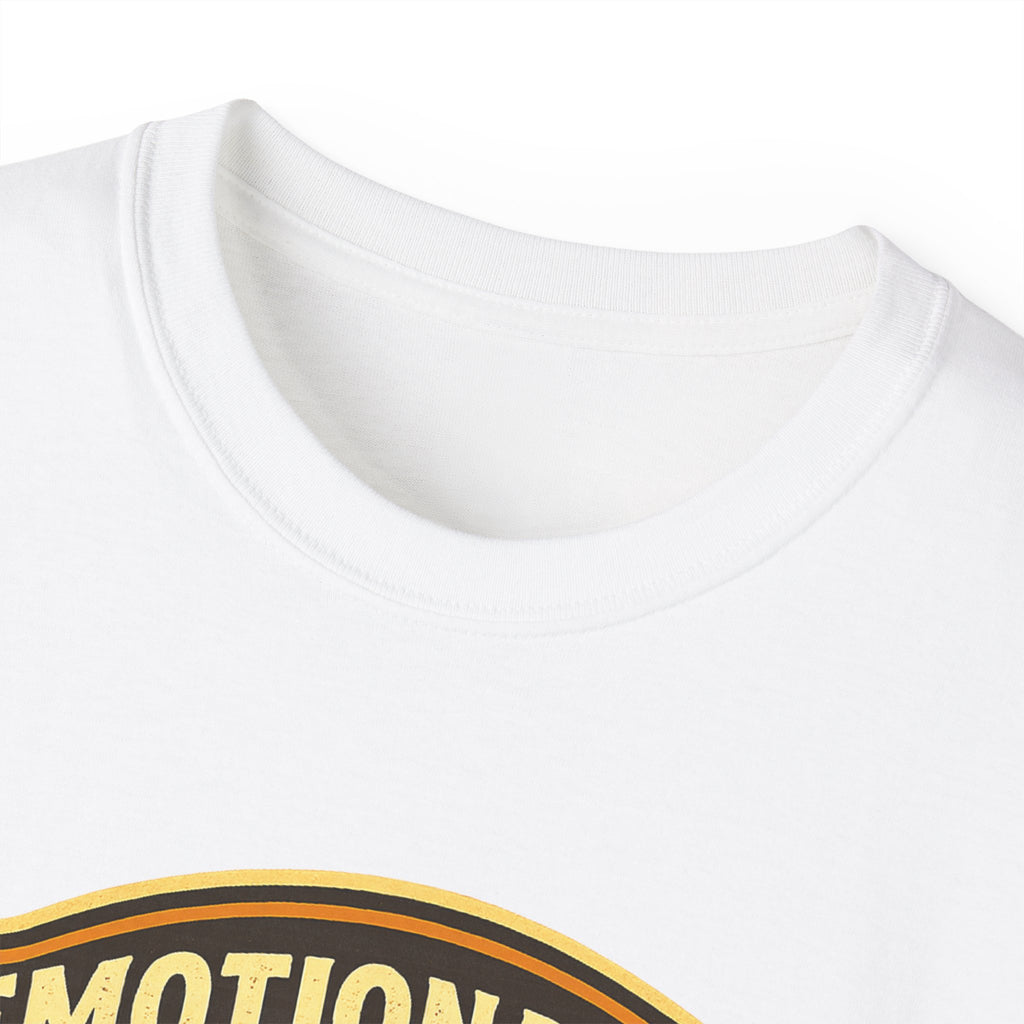 Pickleball Sunset Badge T‑Shirt  Emotionally Fueled by Pickleball