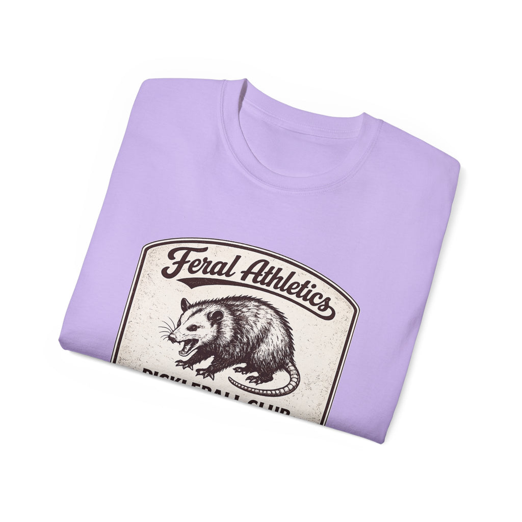 Pickleball Club Tee — "Feral Athletics" Vintage Possum Design