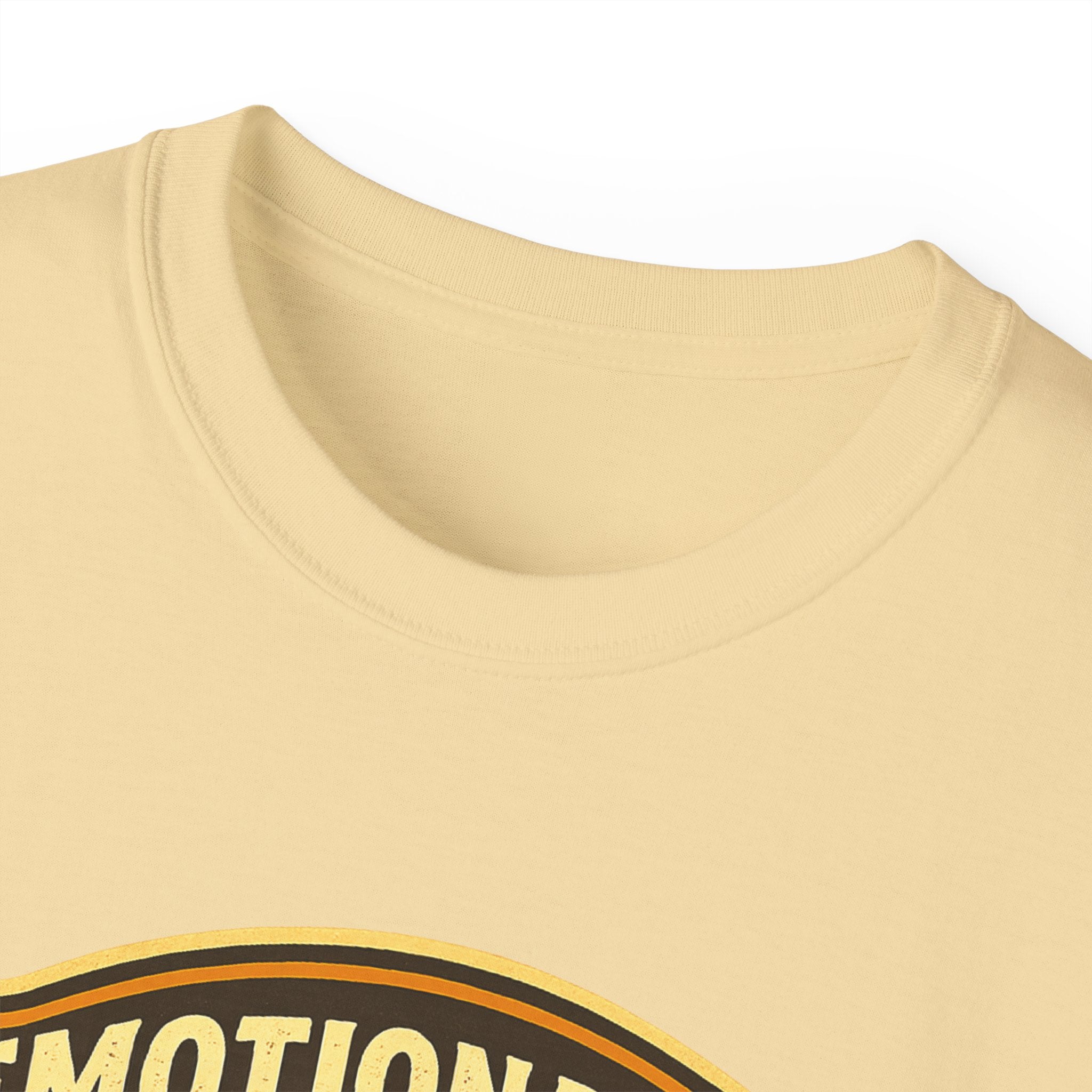 Pickleball Sunset Badge T‑Shirt  Emotionally Fueled by Pickleball