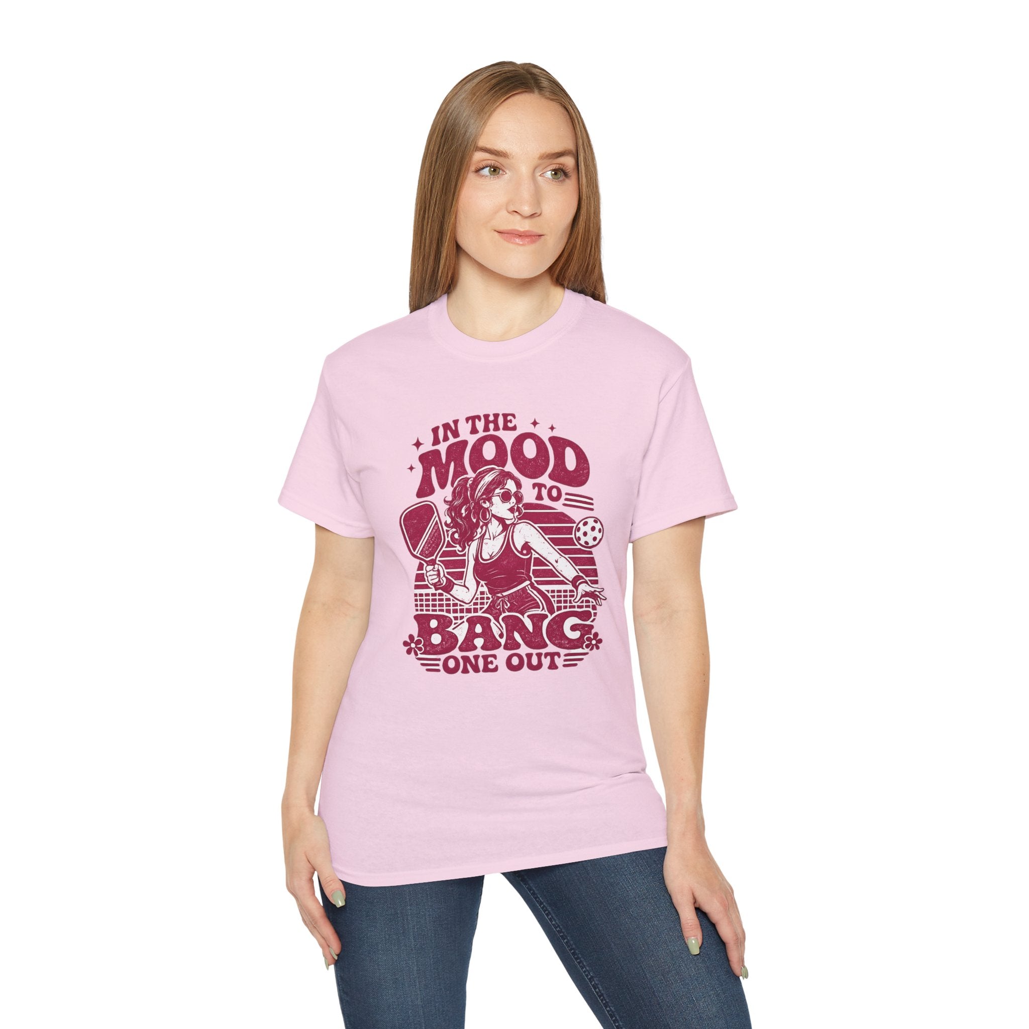 Pickleball Tee – "In the Mood to Bang One Out" Graphic Shirt