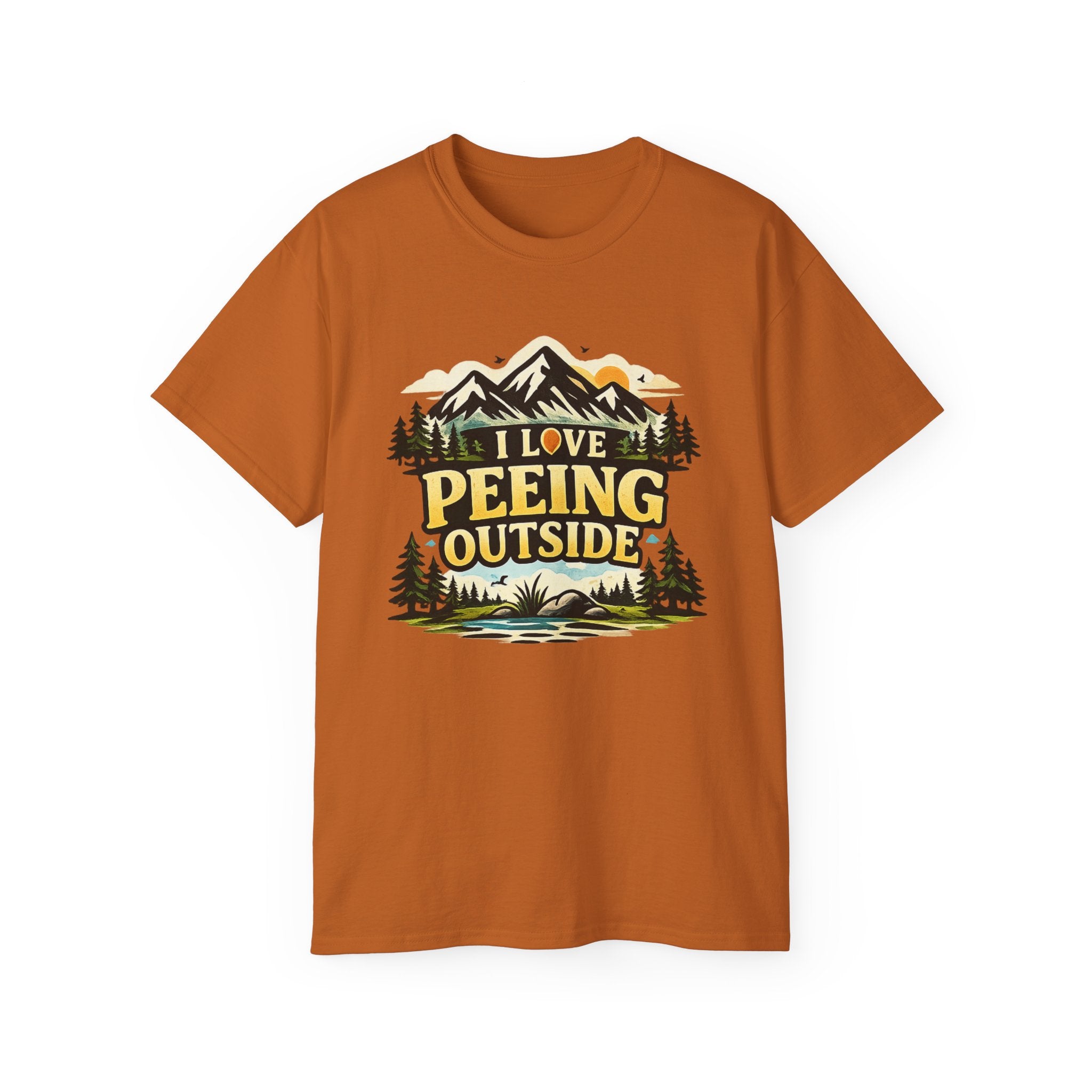 I Love Peeing Outside T-Shirt – Funny Outdoor Camping Tee