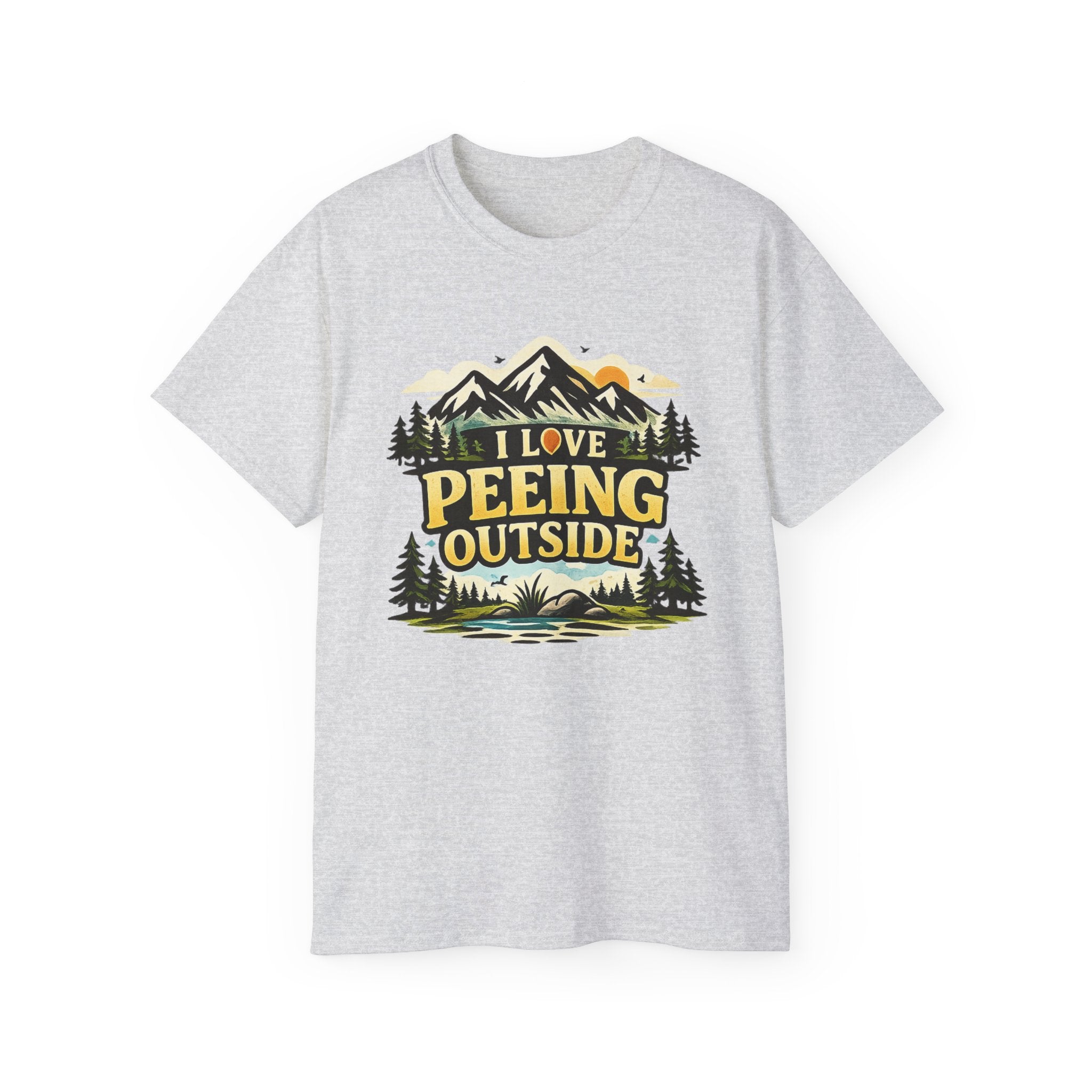 I Love Peeing Outside T-Shirt – Funny Outdoor Camping Tee