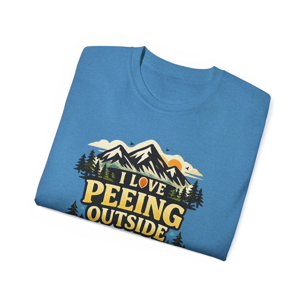 I Love Peeing Outside T-Shirt – Funny Outdoor Camping Tee