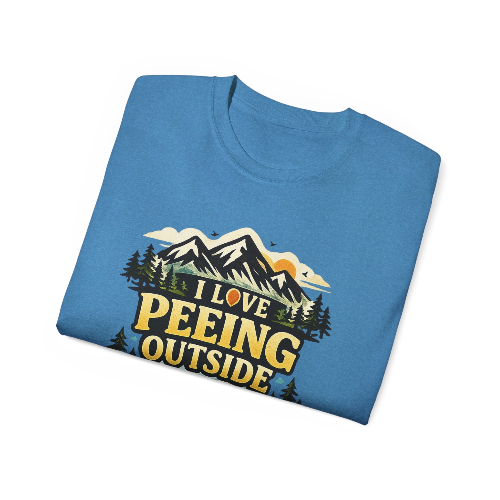 I Love Peeing Outside T-Shirt – Funny Outdoor Camping Tee