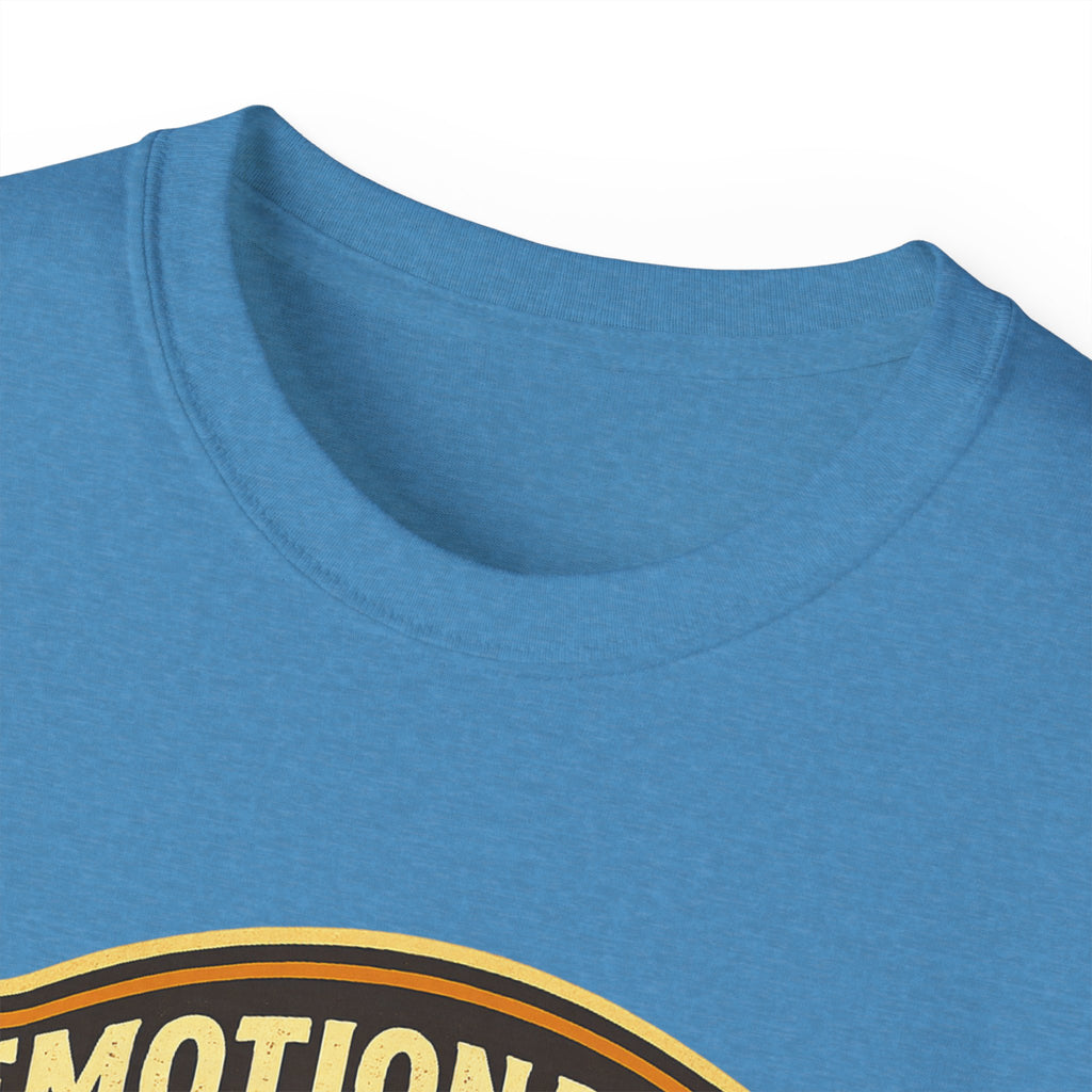 Pickleball Sunset Badge T‑Shirt  Emotionally Fueled by Pickleball