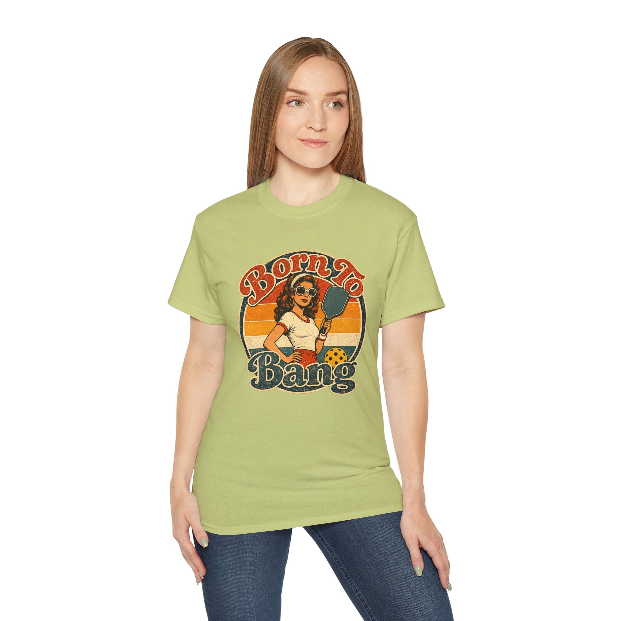 Born To Bang Pickleball Retro 70’s Tee