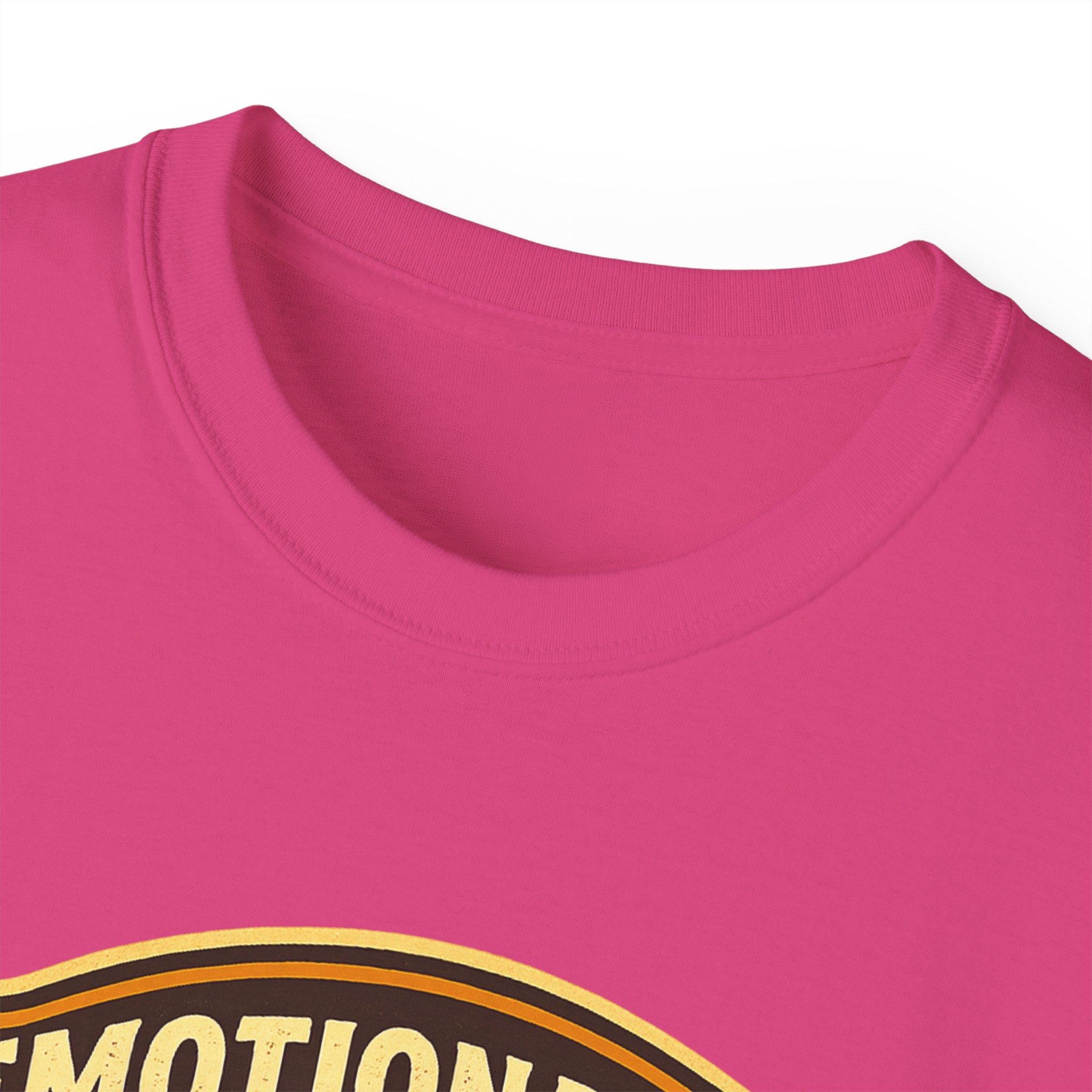 Pickleball Sunset Badge T‑Shirt  Emotionally Fueled by Pickleball
