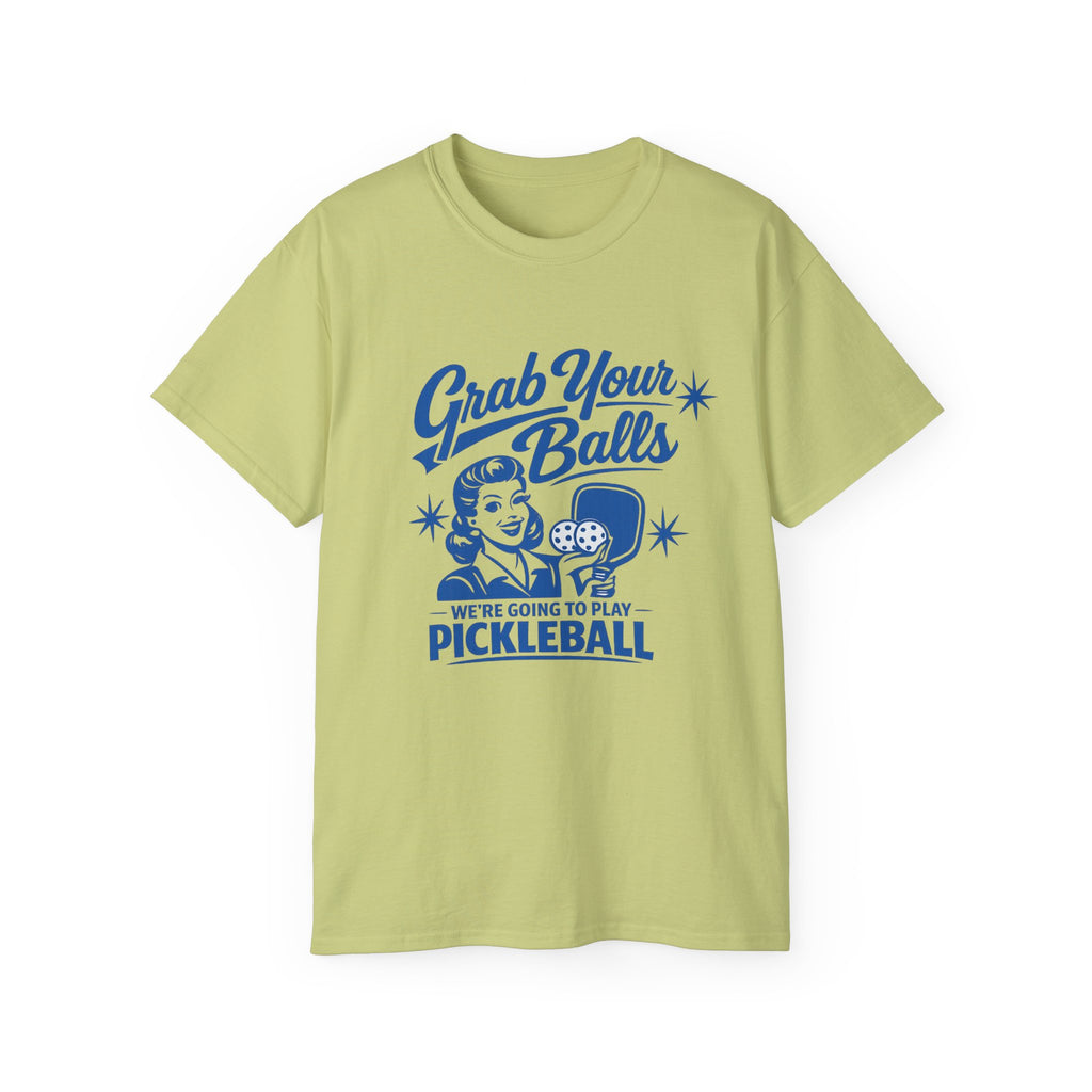 Grab Your Balls Pickleball T‑Shirt — Funny Retro Pickleball Tee
