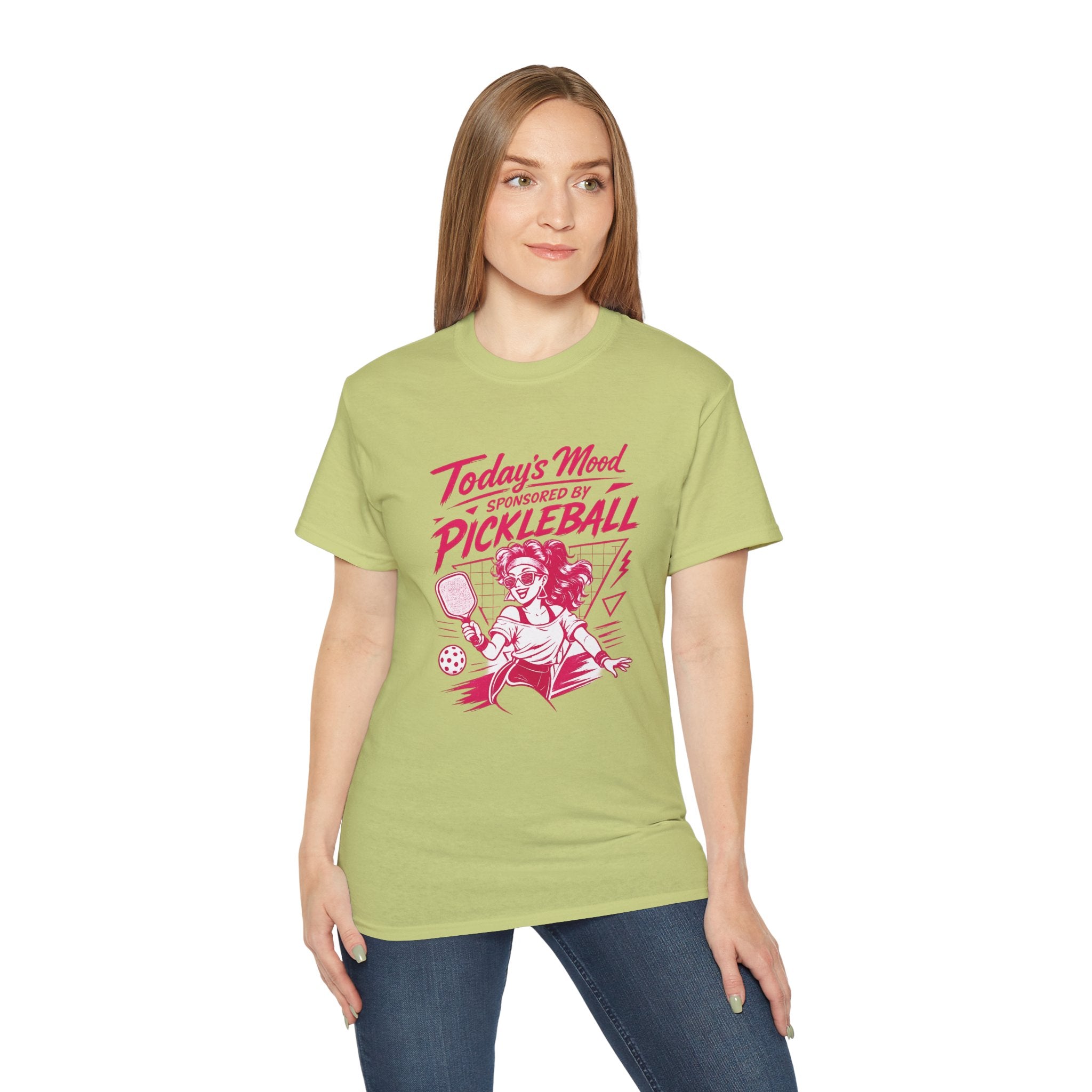 Pickleball Tee — "Today's Mood Sponsored by Pickleball" Retro Sports Shirt