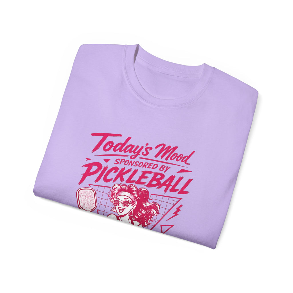 Pickleball Tee — "Today's Mood Sponsored by Pickleball" Retro Sports Shirt