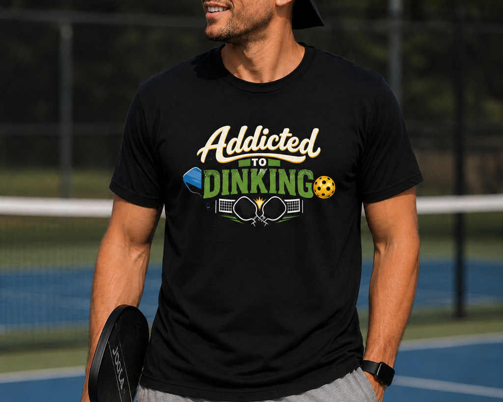 Addicted to Dinking Pickleball T-Shirt