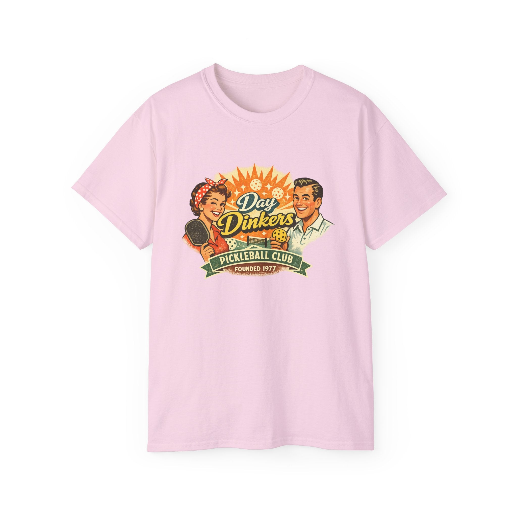 Day Drinkers Pickleball Club T-Shirt — Retro Pickleball Tee