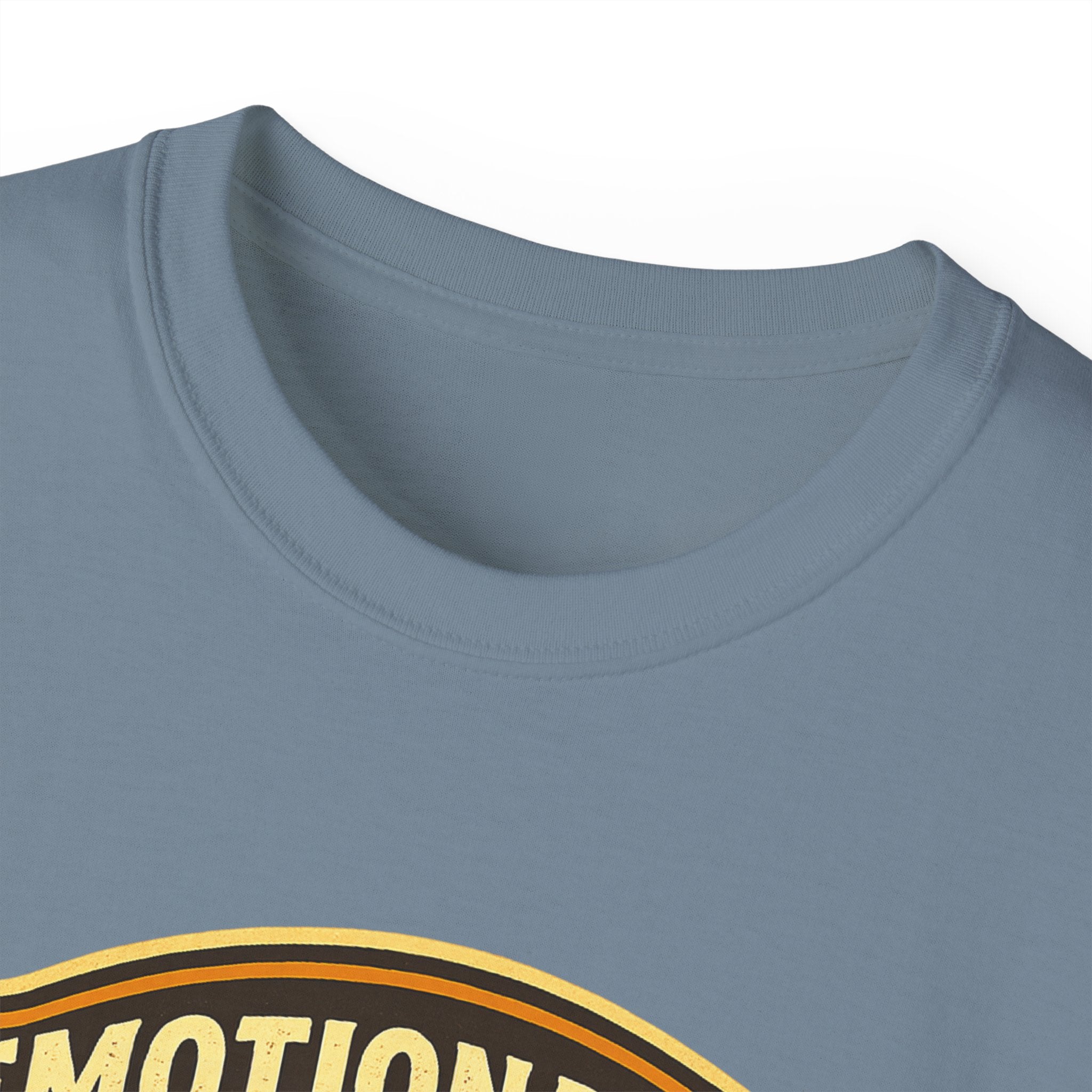 Pickleball Sunset Badge T‑Shirt  Emotionally Fueled by Pickleball