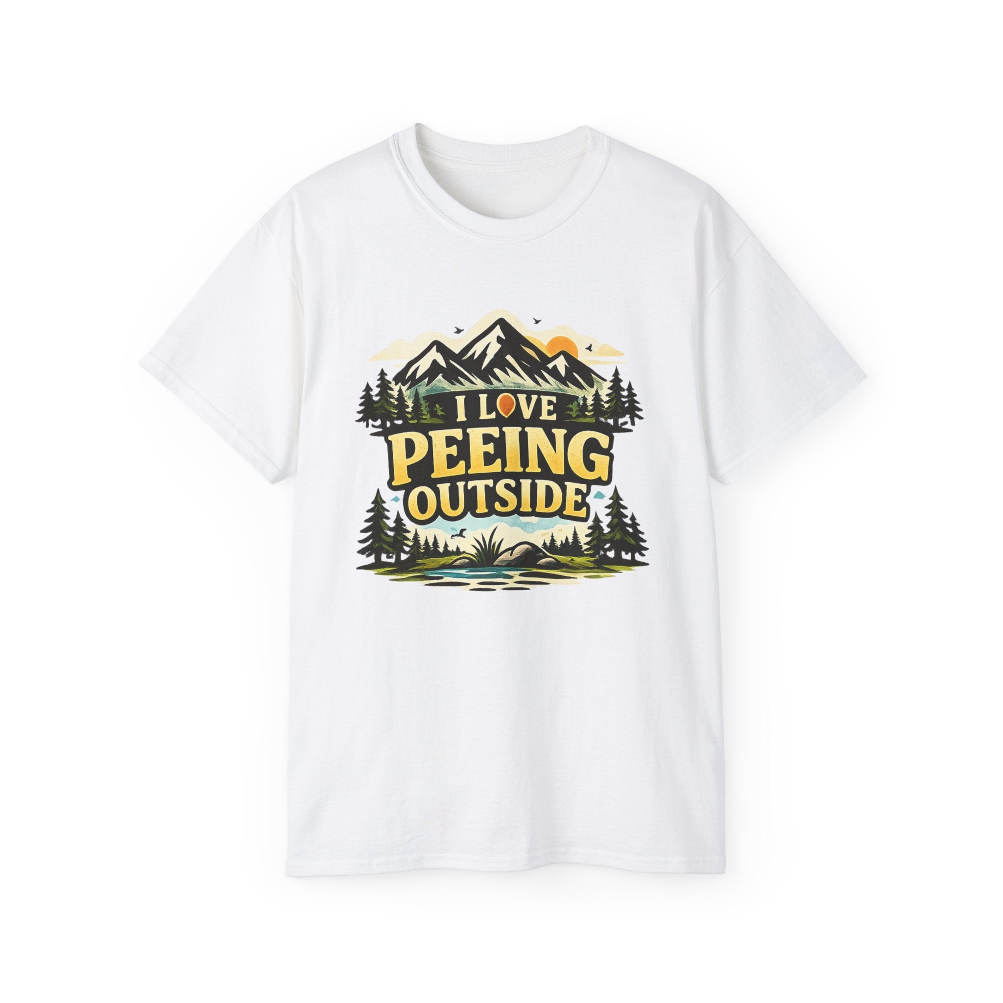 I Love Peeing Outside T-Shirt – Funny Outdoor Camping Tee