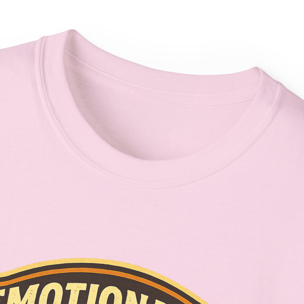 Pickleball Sunset Badge T‑Shirt  Emotionally Fueled by Pickleball