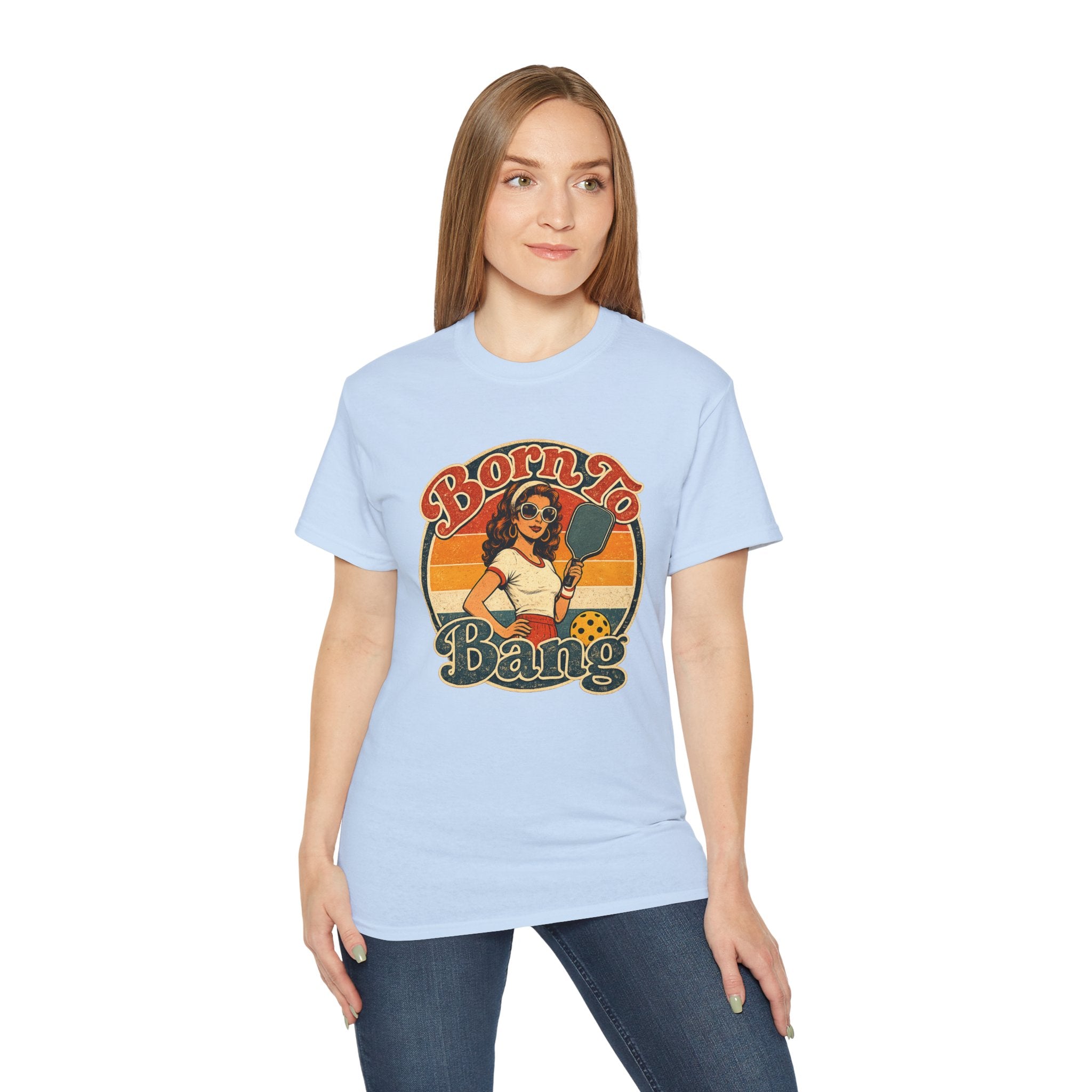 Born To Bang Pickleball Retro 70’s Tee