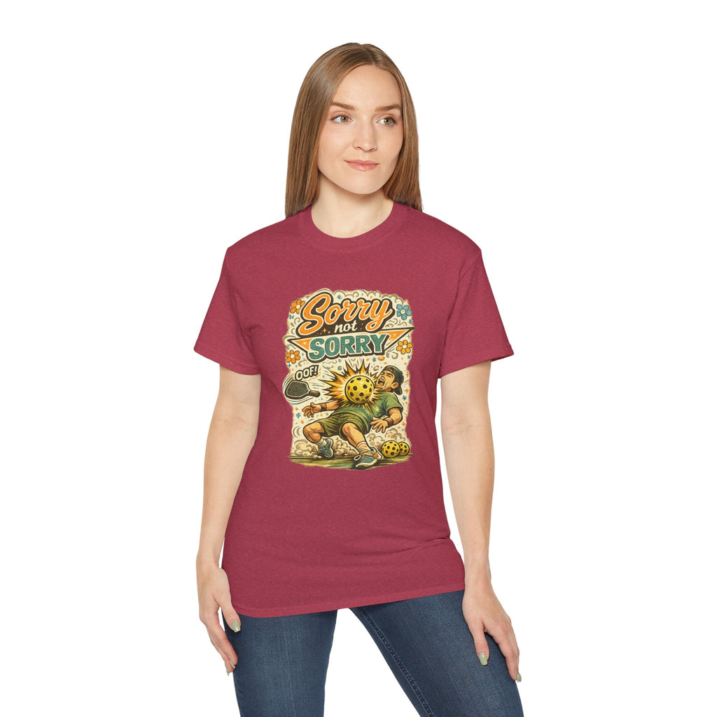 Sorry Not Sorry Pickleball Tee — Retro Vintage Pickleball Graphic Shirt