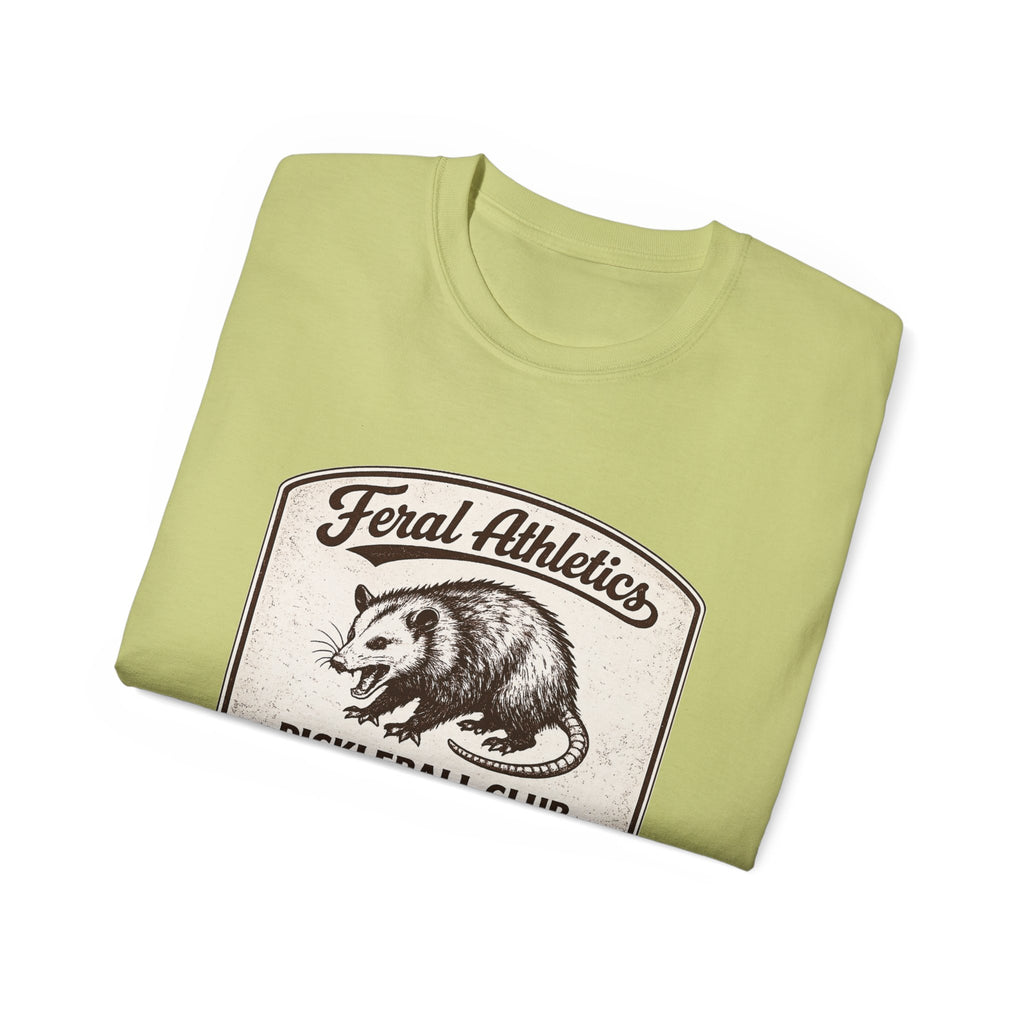 Pickleball Club Tee — "Feral Athletics" Vintage Possum Design
